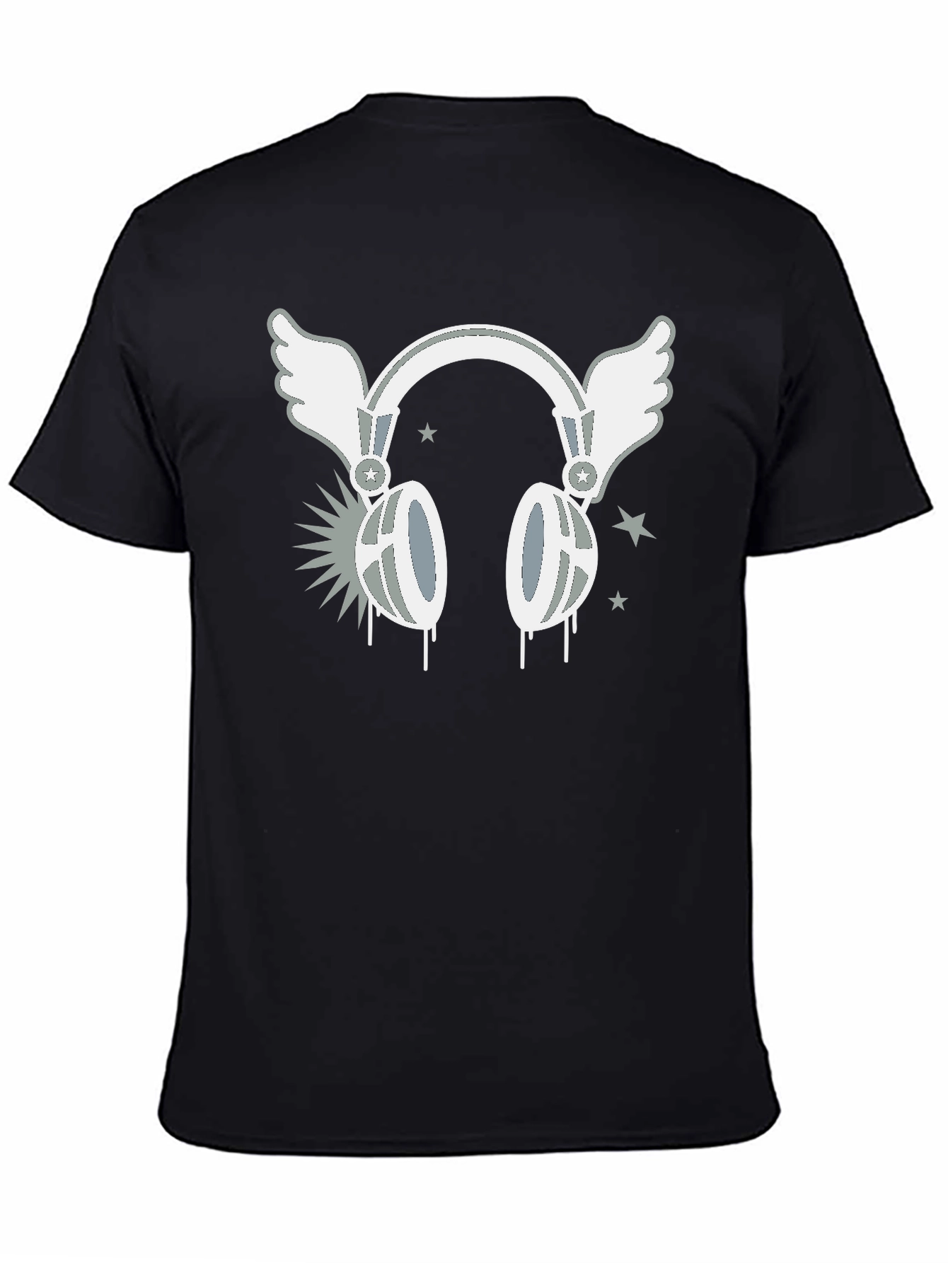 Winged Headphones Graphic T-Shirt - Music Lover Tee