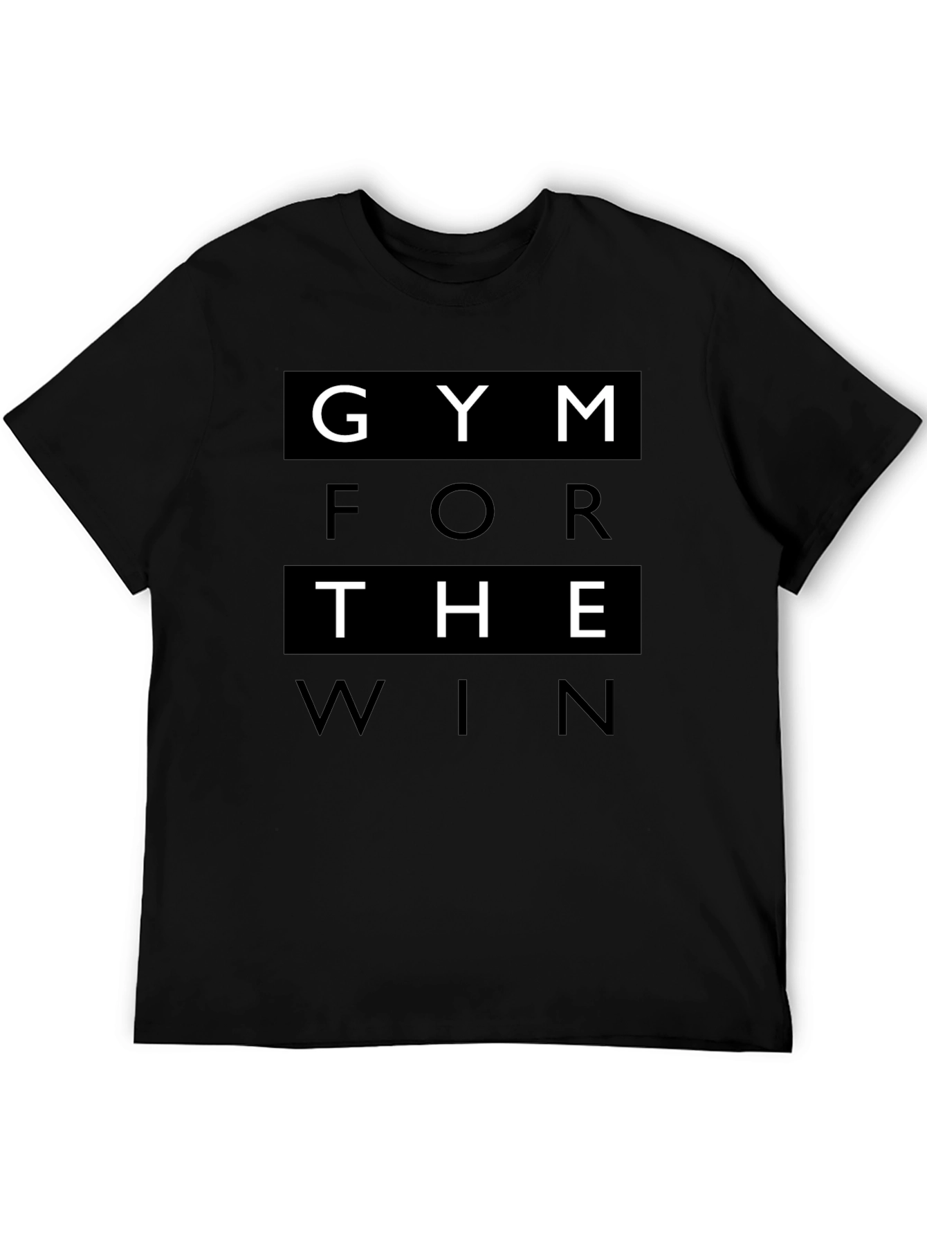 Gym For The Win Black Graphic Tee