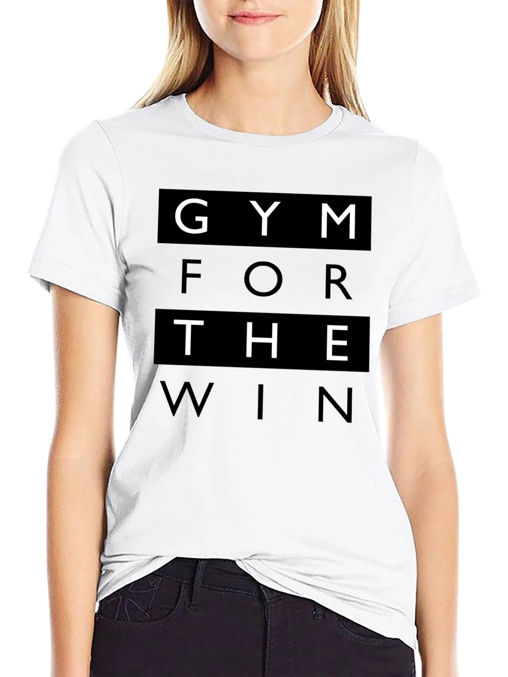 Gym For The Win Black Graphic Tee