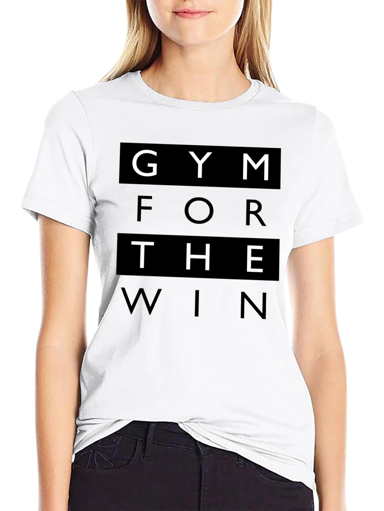 Gym For The Win Black Graphic Tee