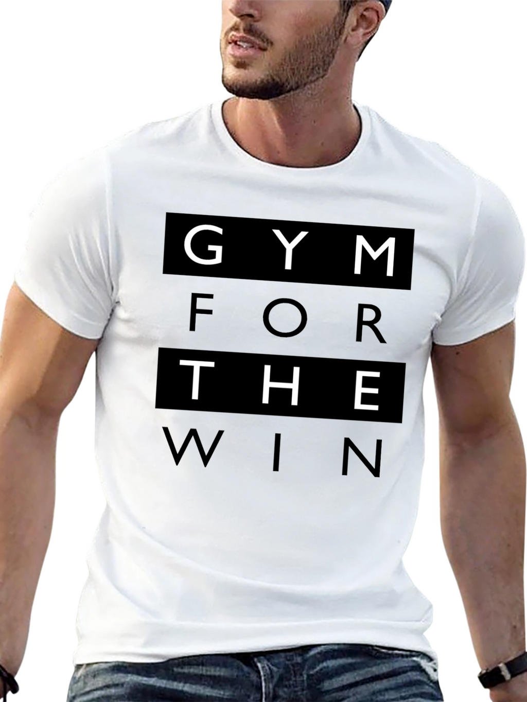 Gym For The Win Black Graphic Tee