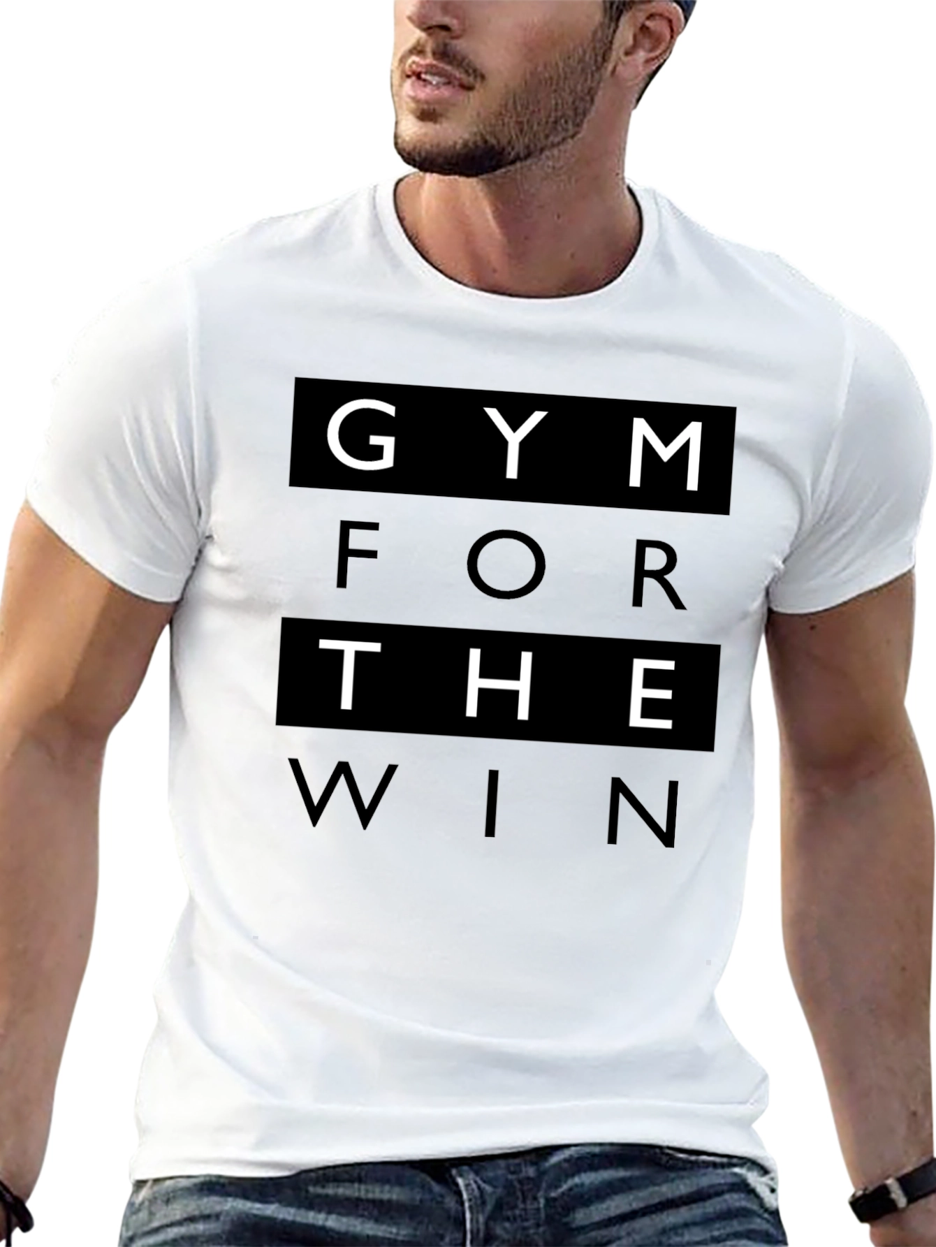 Gym For The Win Black Graphic Tee