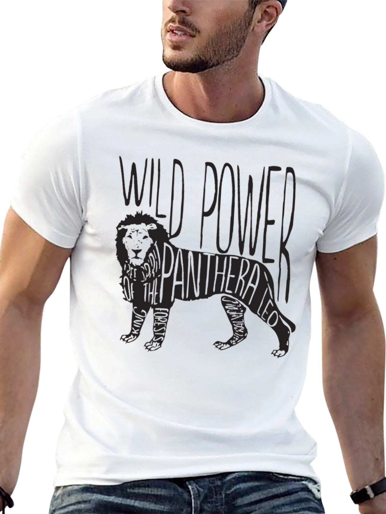 Wild Power Panthera Leo Graphic T-Shirt