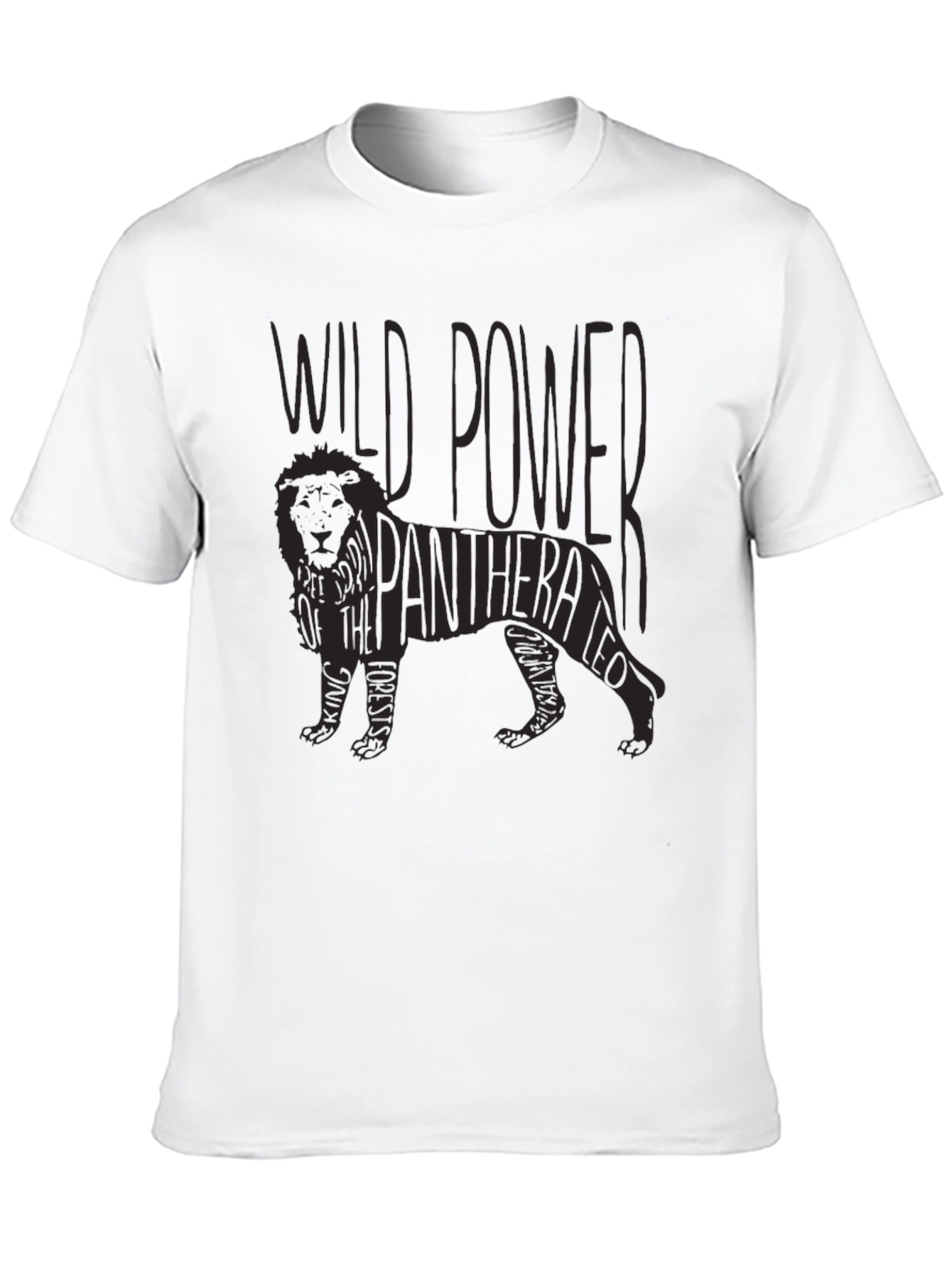 Wild Power Panthera Leo Graphic T-Shirt