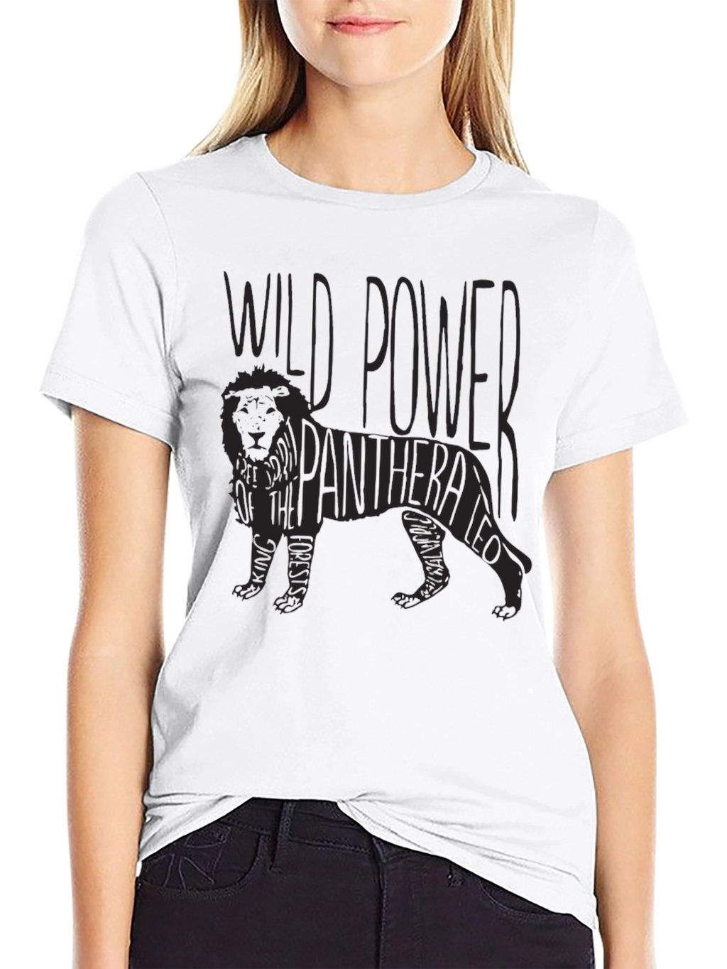Wild Power Panthera Leo Graphic T-Shirt