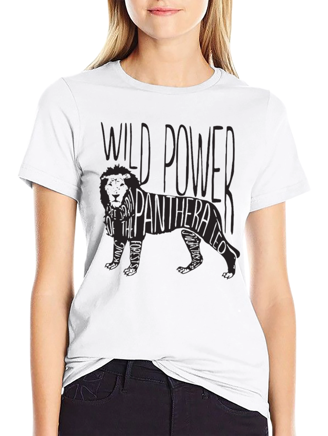Wild Power Panthera Leo Graphic T-Shirt