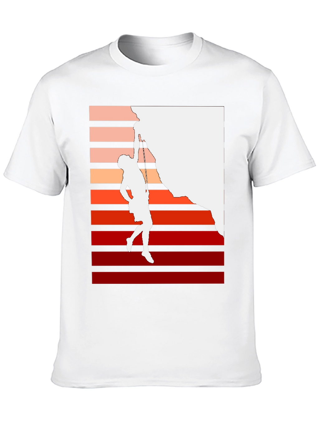 Climbing Retro Graphic T-Shirt - Black