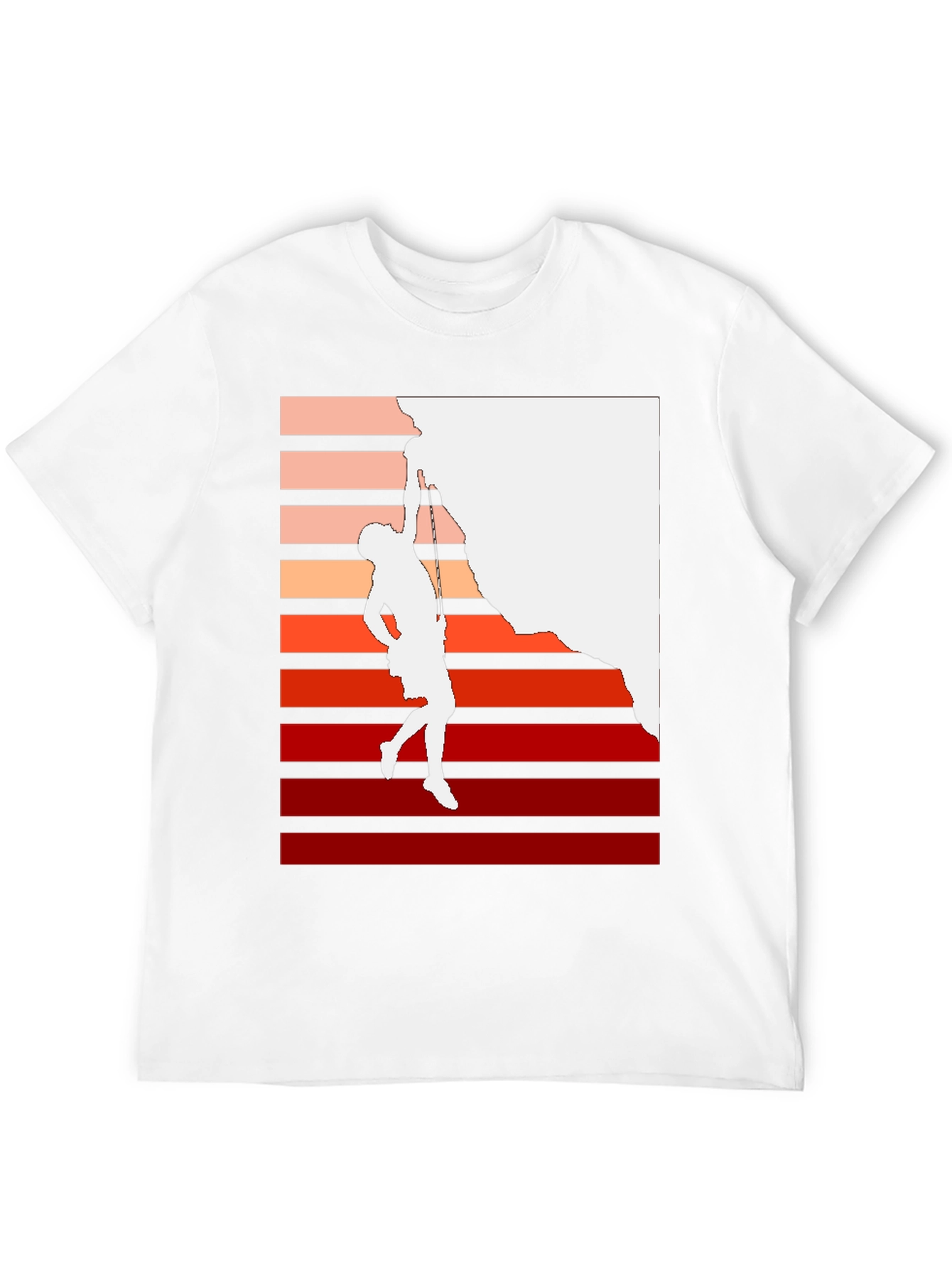 Climbing Retro Graphic T-Shirt - Black