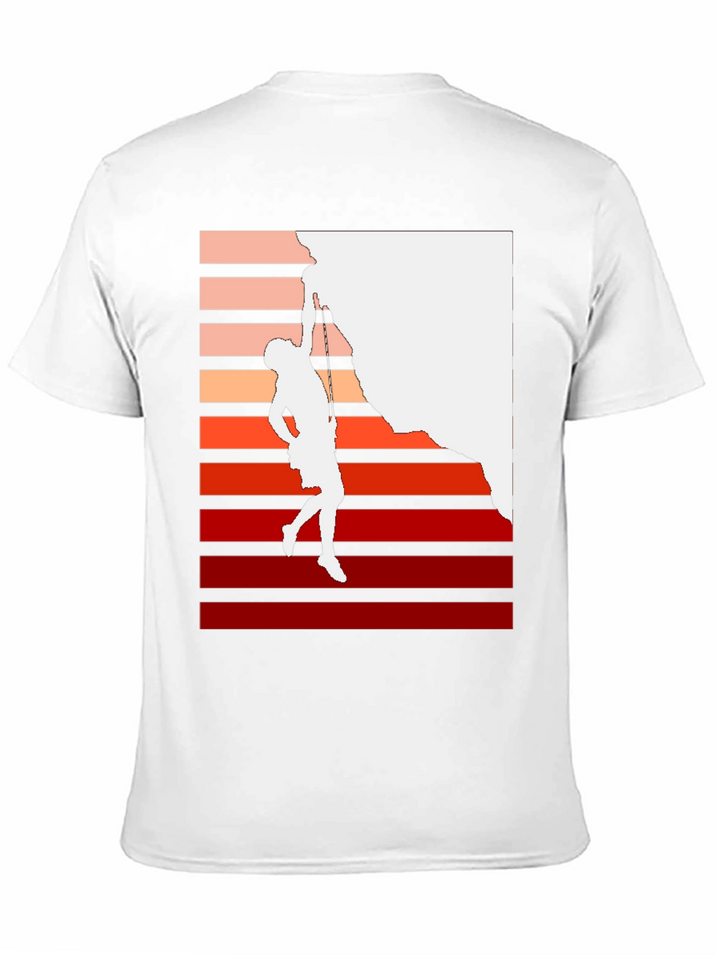 Climbing Retro Graphic T-Shirt - Black