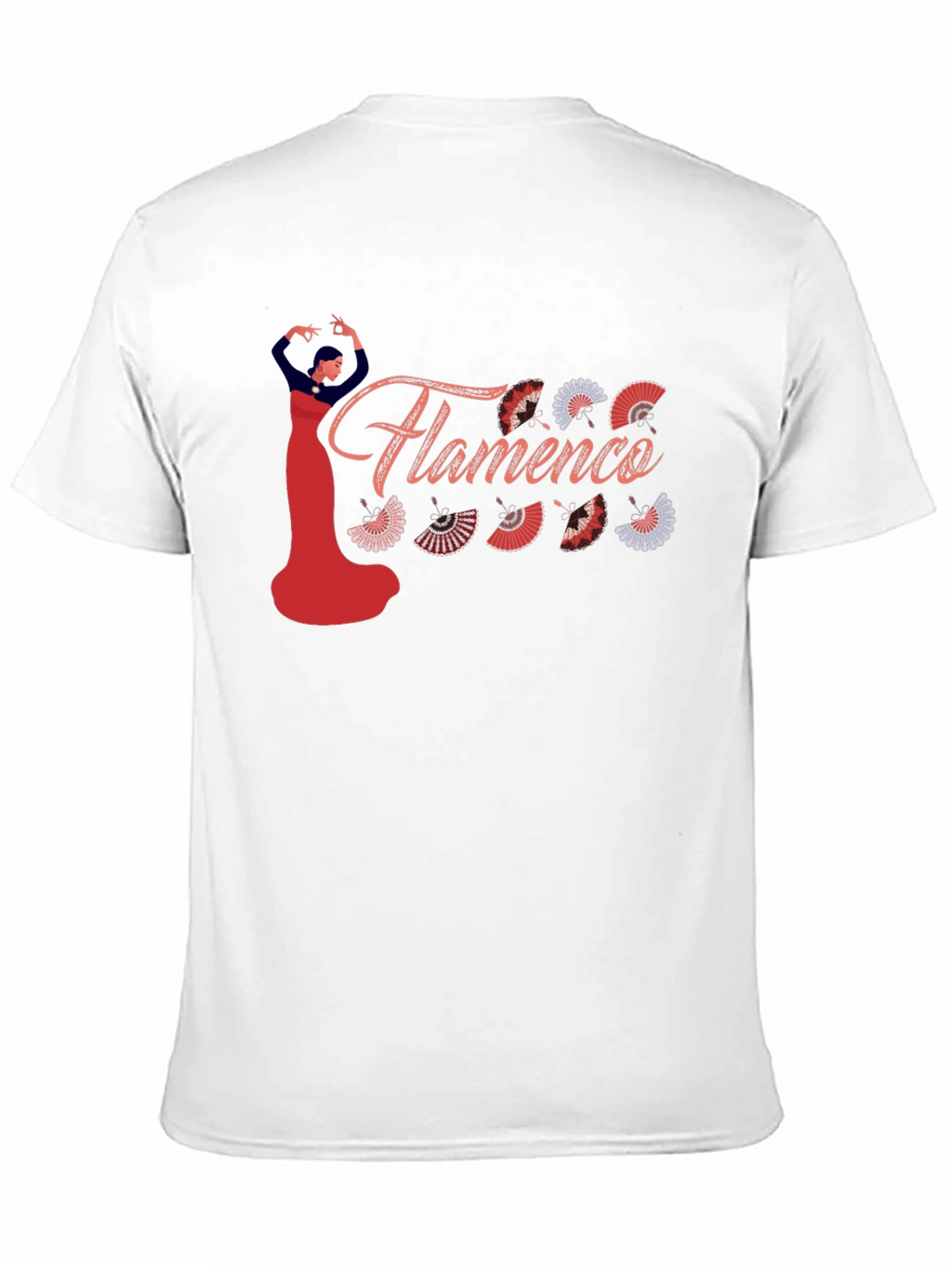 Flamenco Dancer Graphic Tee - Black Cotton Shirt