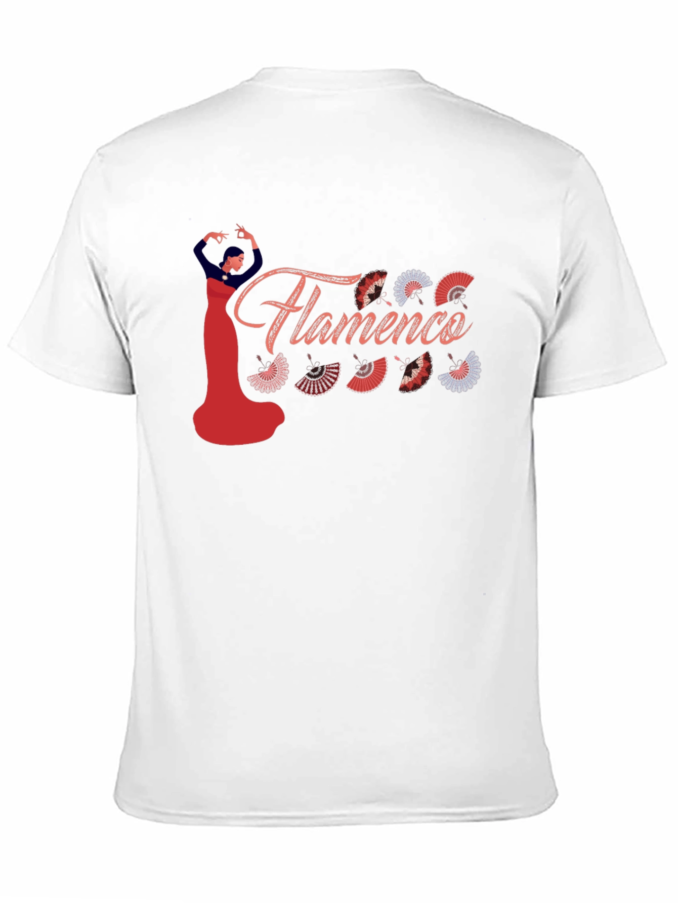 Flamenco Dancer Graphic Tee - Black Cotton Shirt
