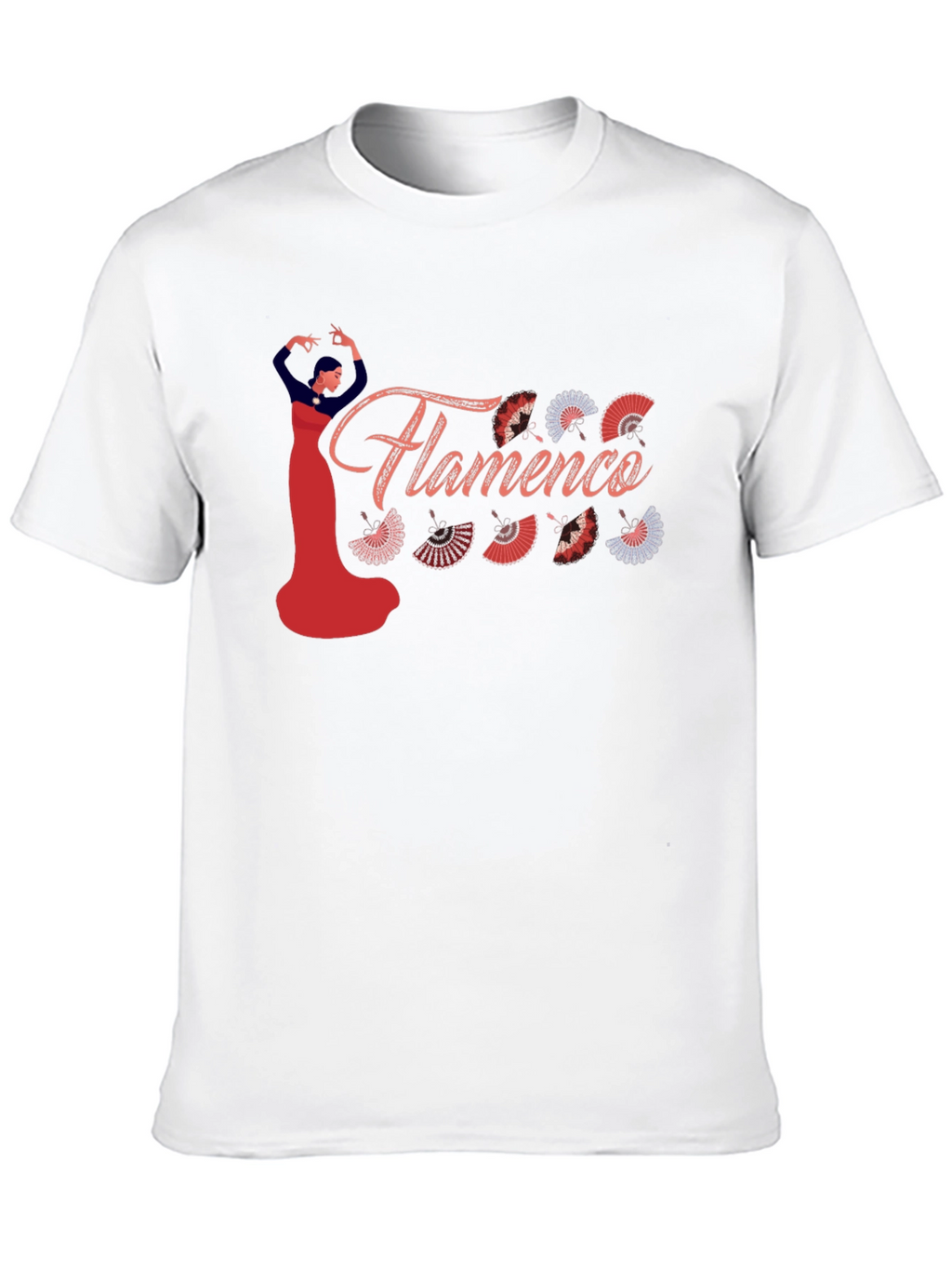 Flamenco Dancer Graphic Tee - Black Cotton Shirt