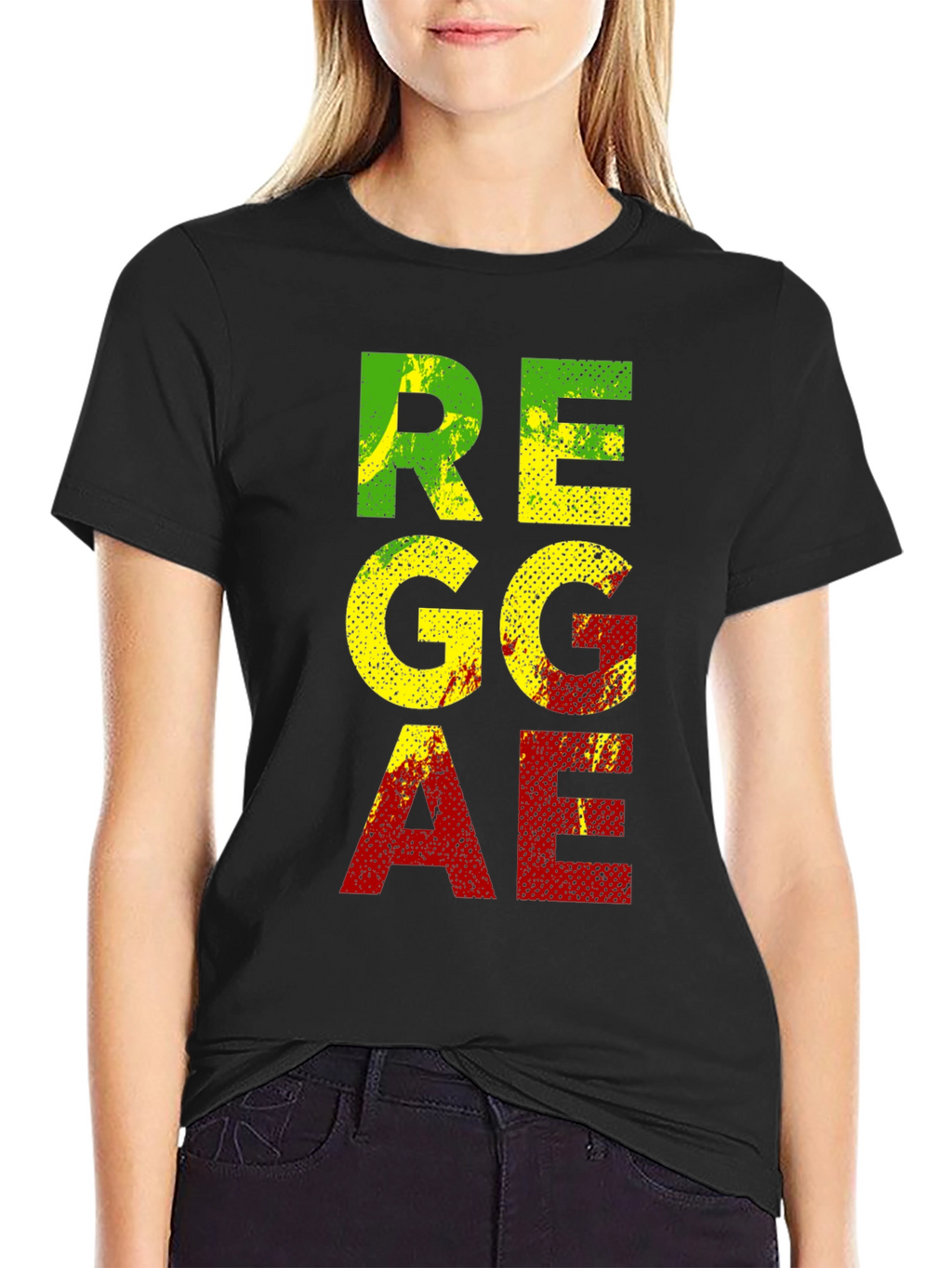 Reggae Graphic T-Shirt - Black Cotton Tee