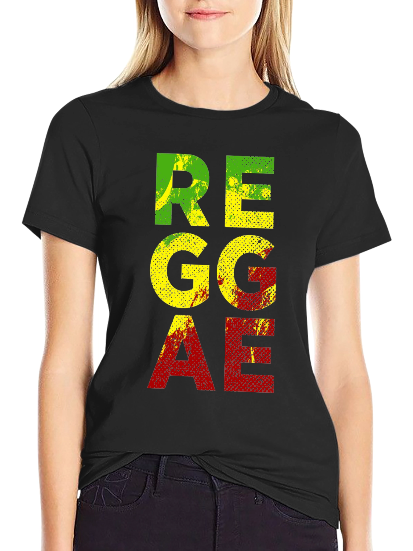 Reggae Graphic T-Shirt - Black Cotton Tee
