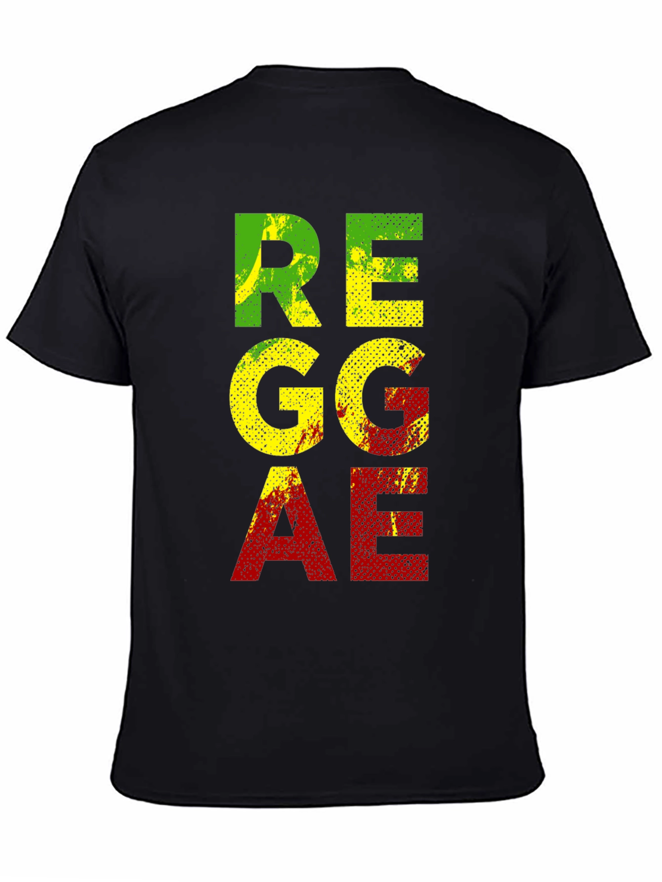 Reggae Graphic T-Shirt - Black Cotton Tee