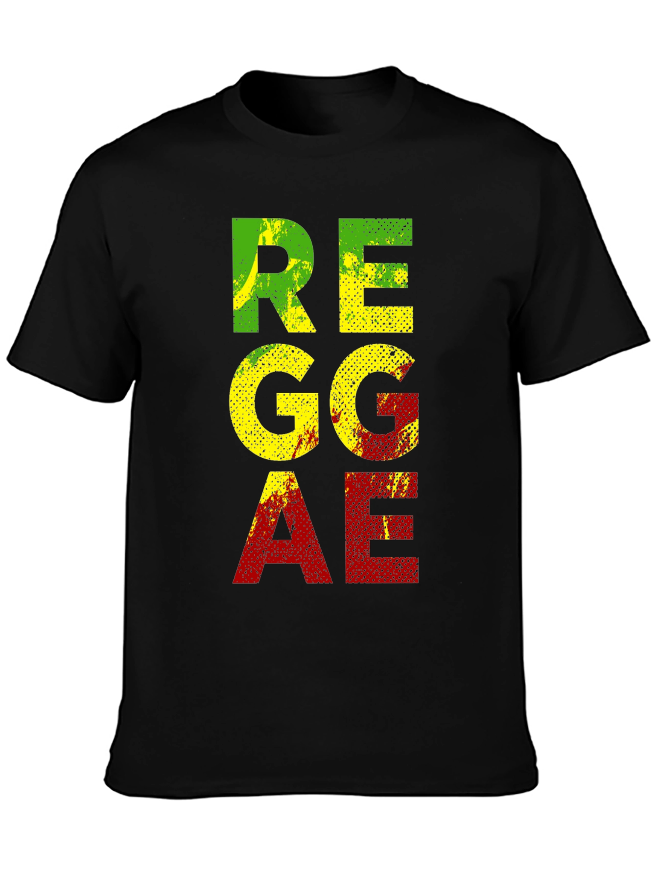 Reggae Graphic T-Shirt - Black Cotton Tee