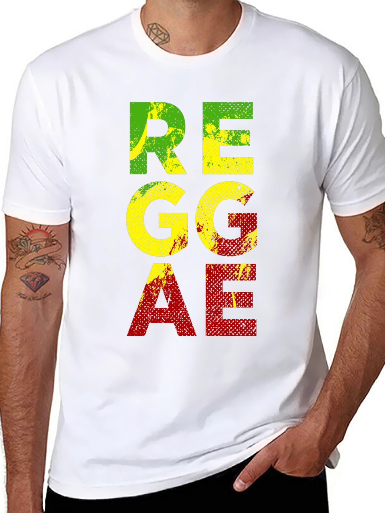 Reggae Graphic T-Shirt - Black Cotton Tee