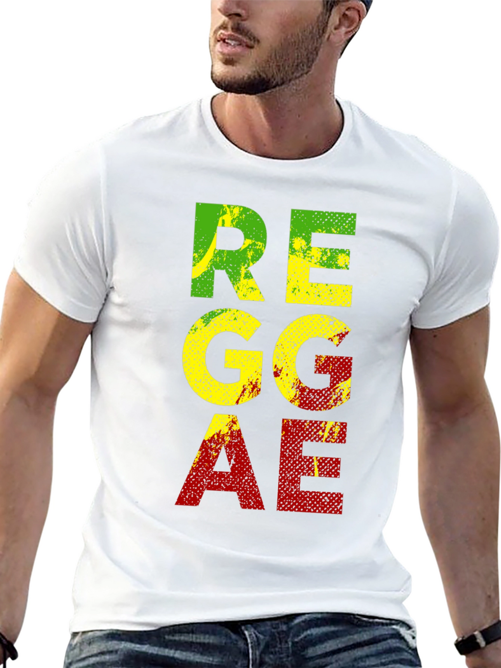 Reggae Graphic T-Shirt - Black Cotton Tee