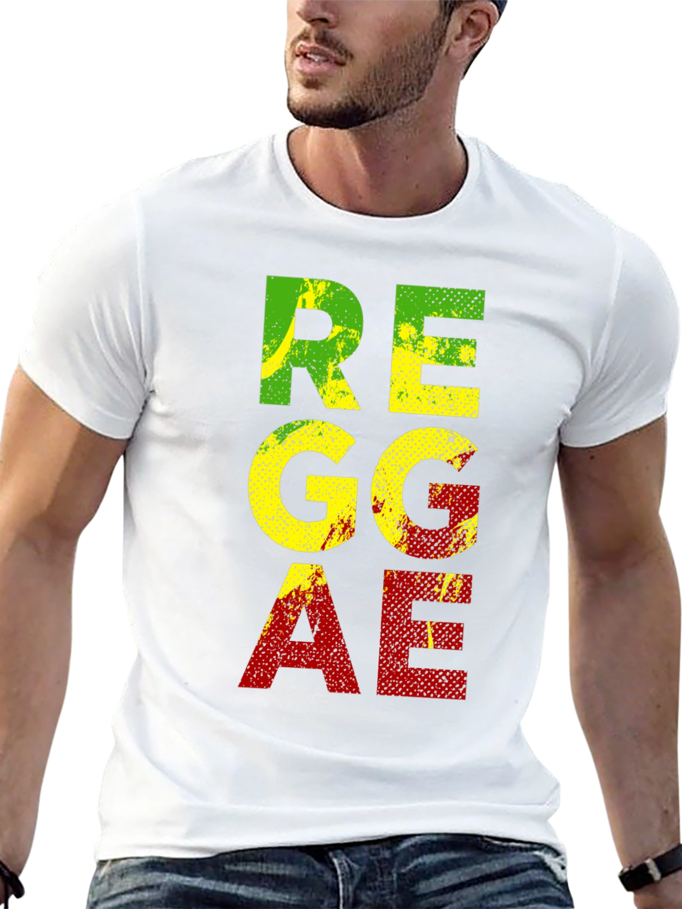Reggae Graphic T-Shirt - Black Cotton Tee