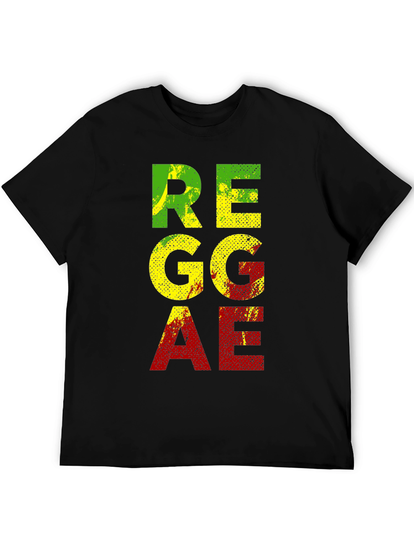 Reggae Graphic T-Shirt - Black Cotton Tee