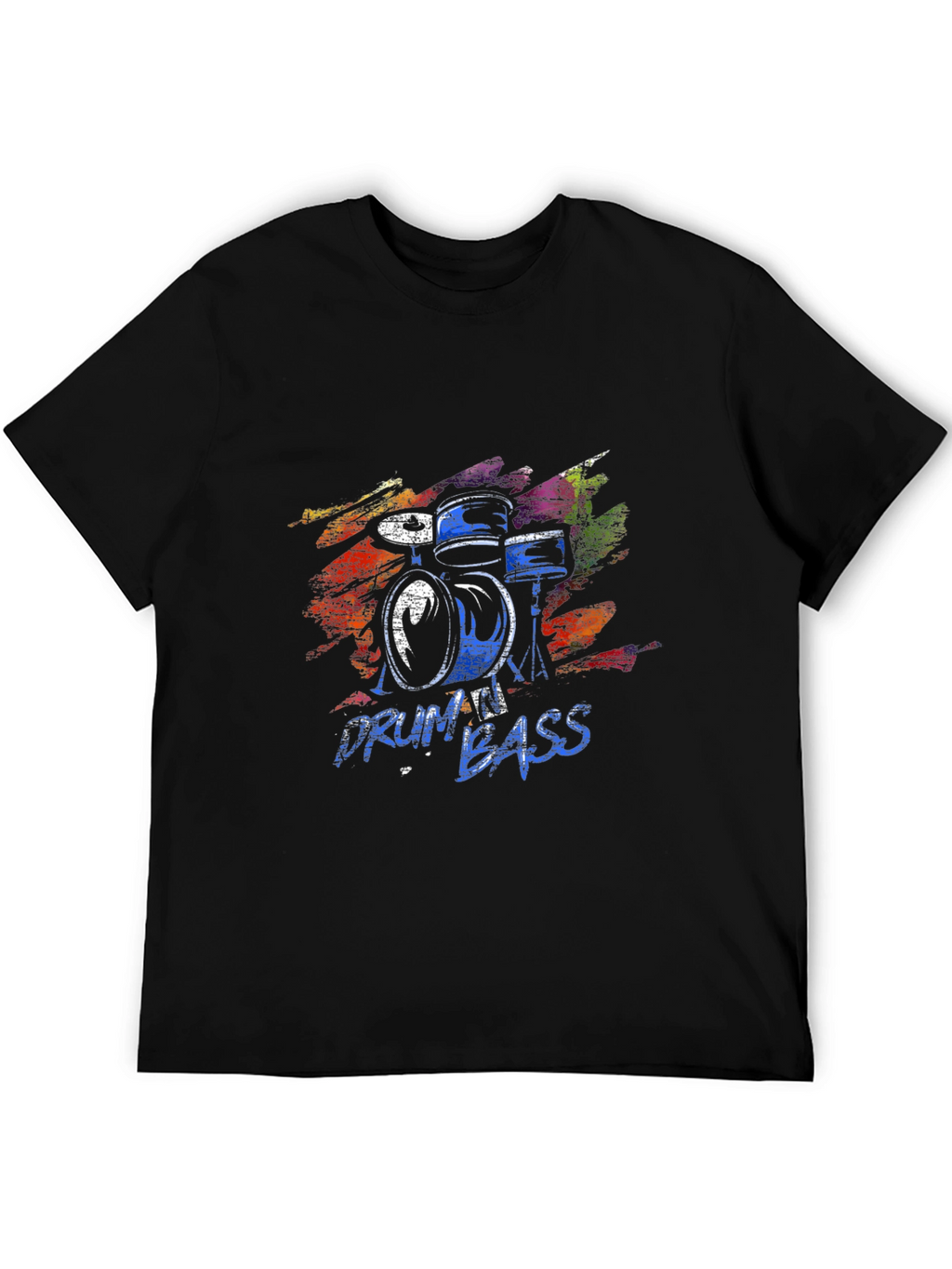 Drum and Bass Black Graphic Tee
