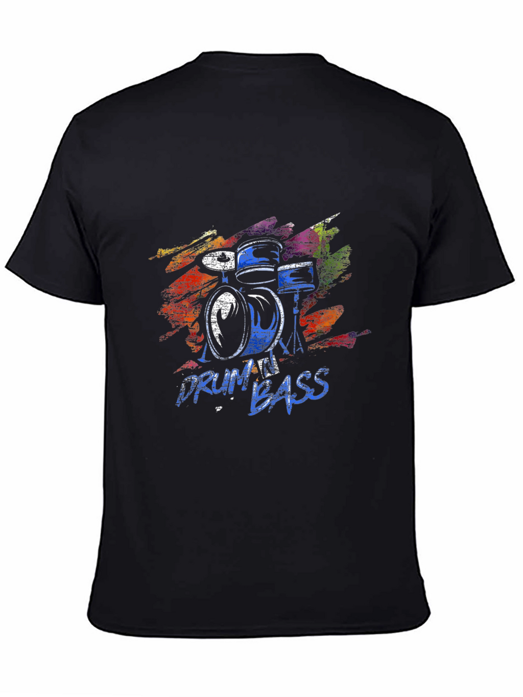 Drum and Bass Black Graphic Tee