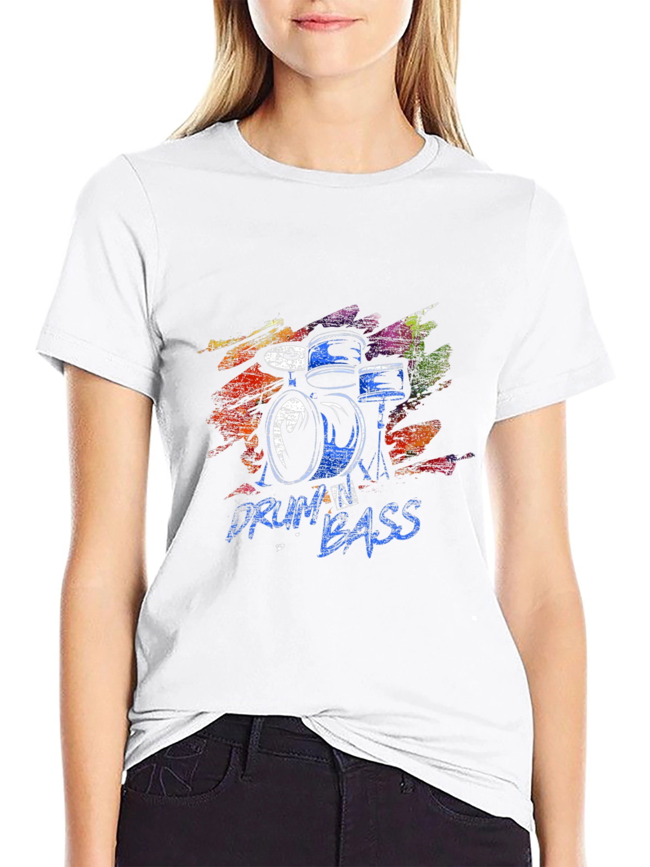 Drum and Bass Black Graphic Tee