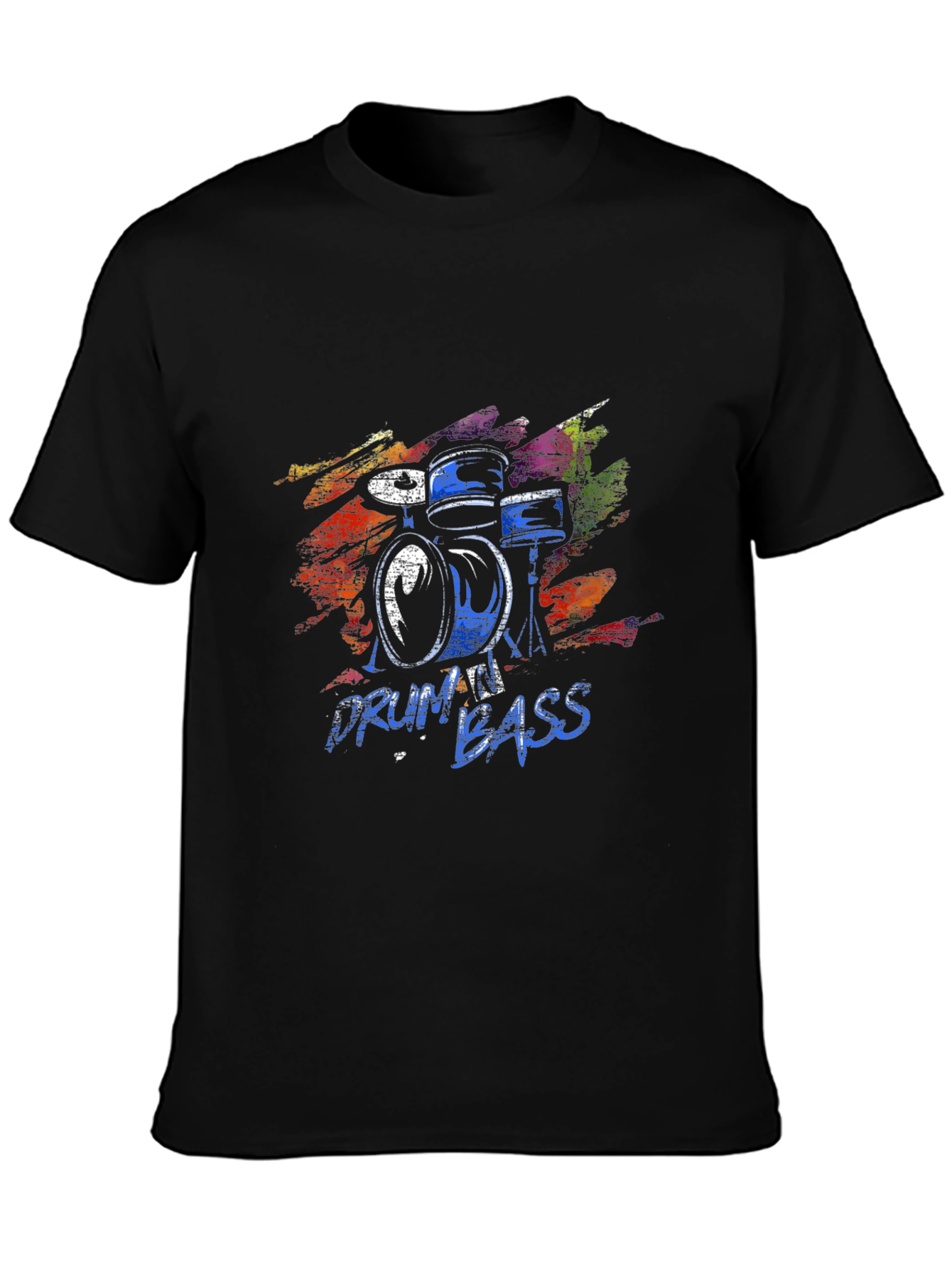 Drum and Bass Black Graphic Tee
