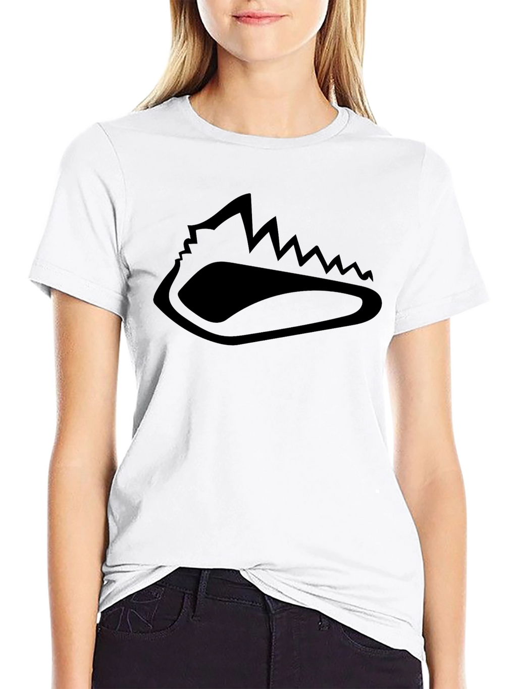 Mountain Silhouette Graphic Black T-Shirt