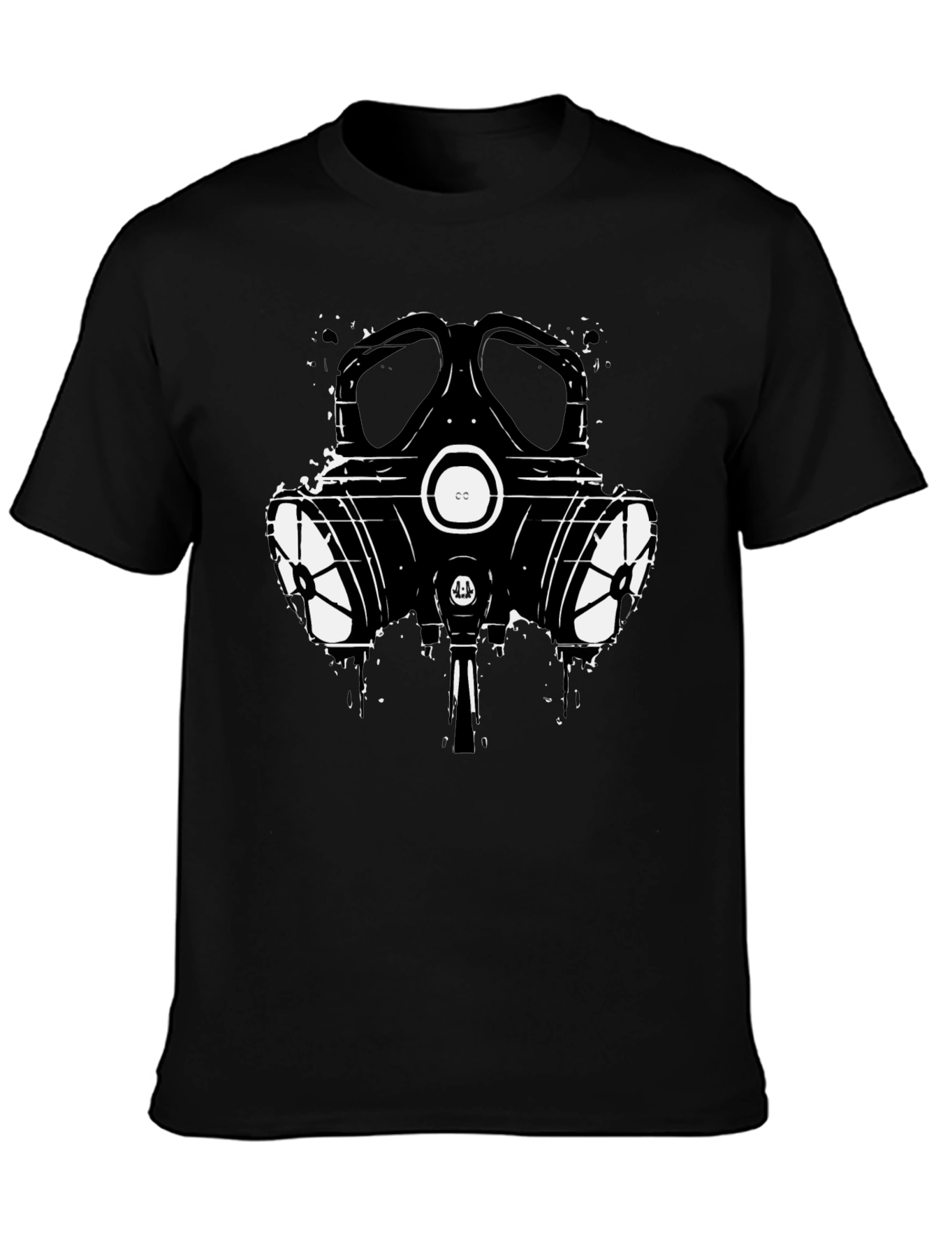 Gas Mask Graphic T-Shirt - Black Cotton Tee