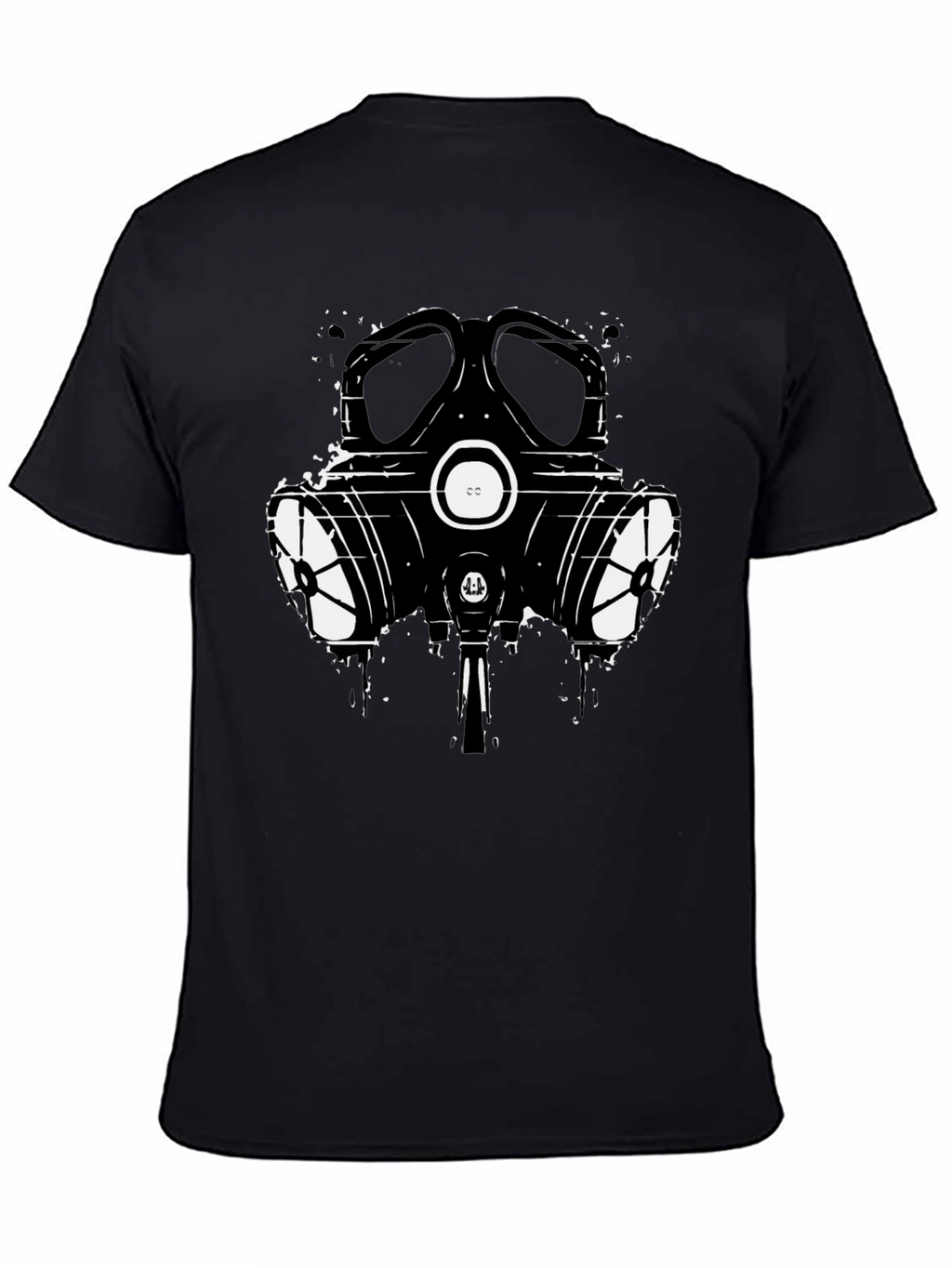 Gas Mask Graphic T-Shirt - Black Cotton Tee