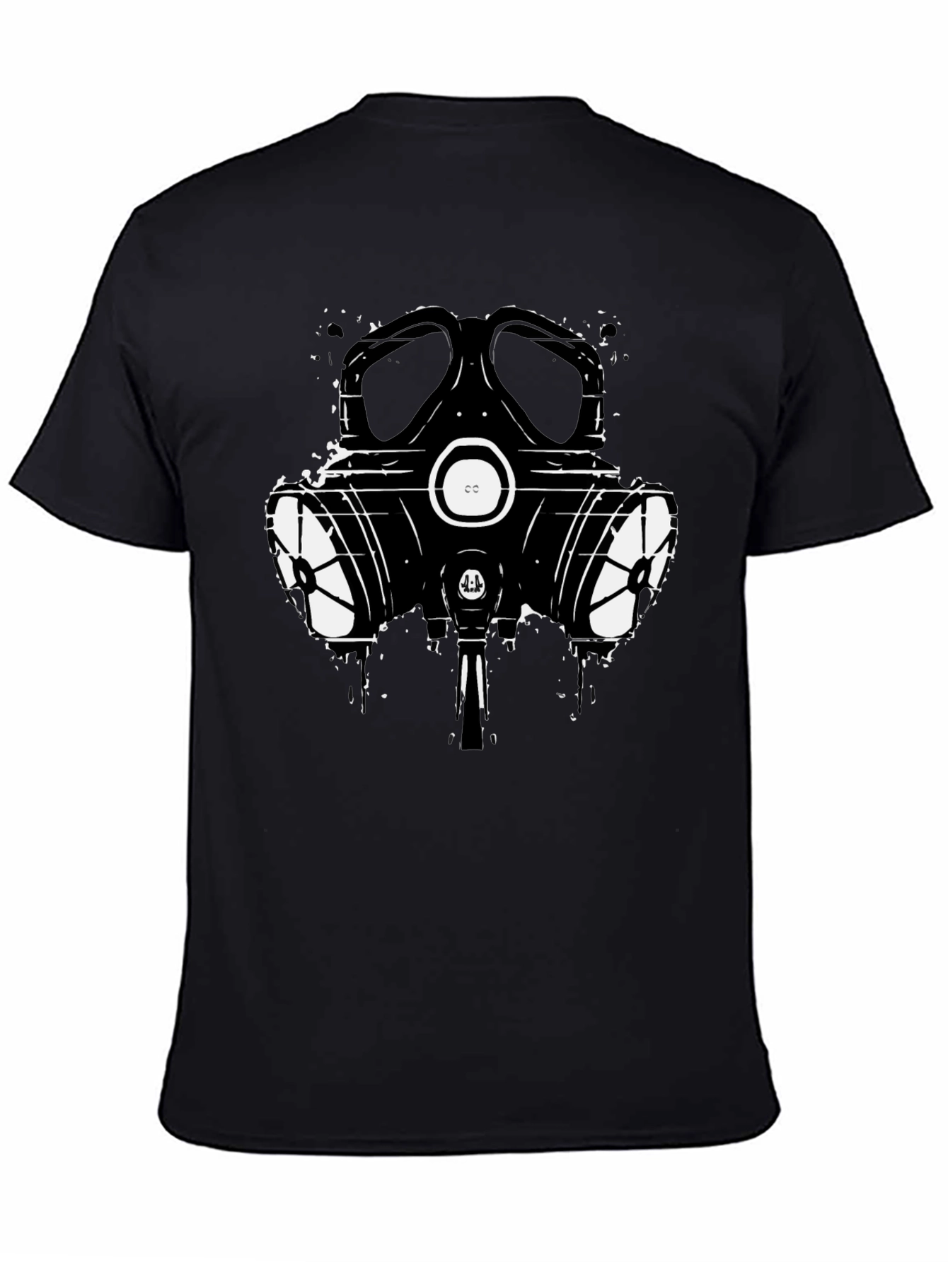 Gas Mask Graphic T-Shirt - Black Cotton Tee