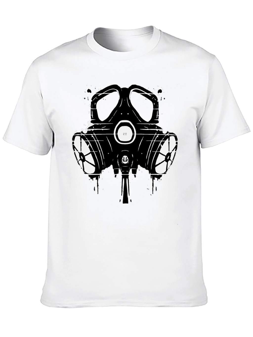 Gas Mask Graphic T-Shirt - Black Cotton Tee