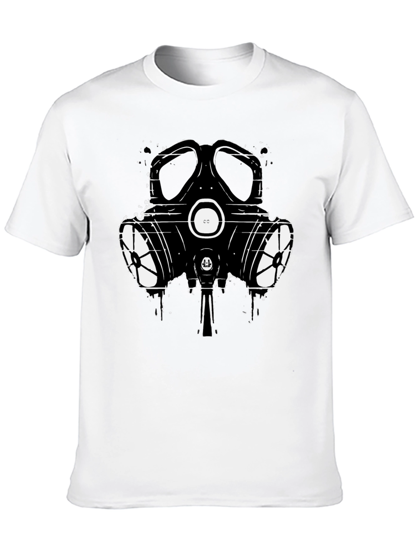 Gas Mask Graphic T-Shirt - Black Cotton Tee