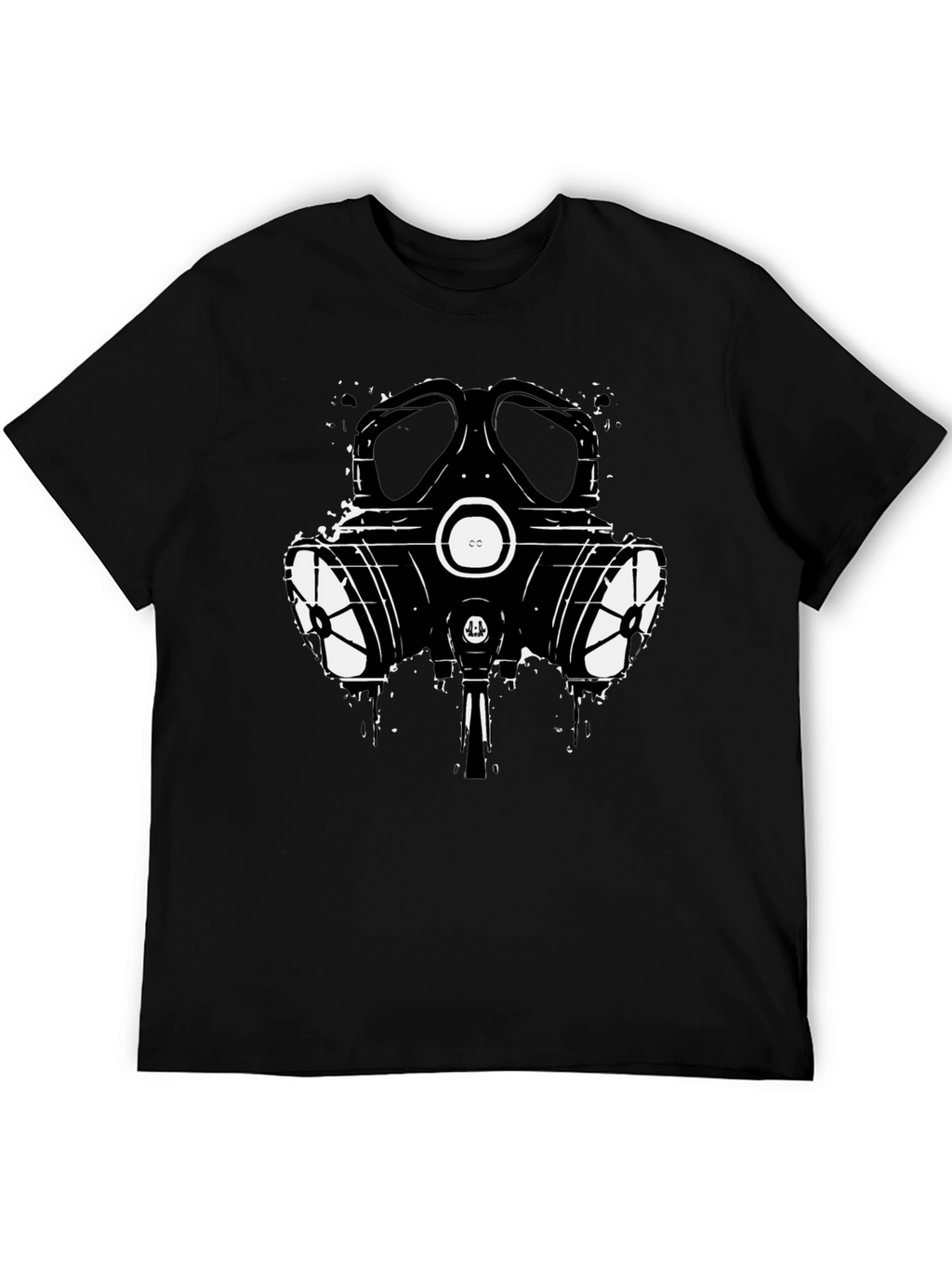 Gas Mask Graphic T-Shirt - Black Cotton Tee