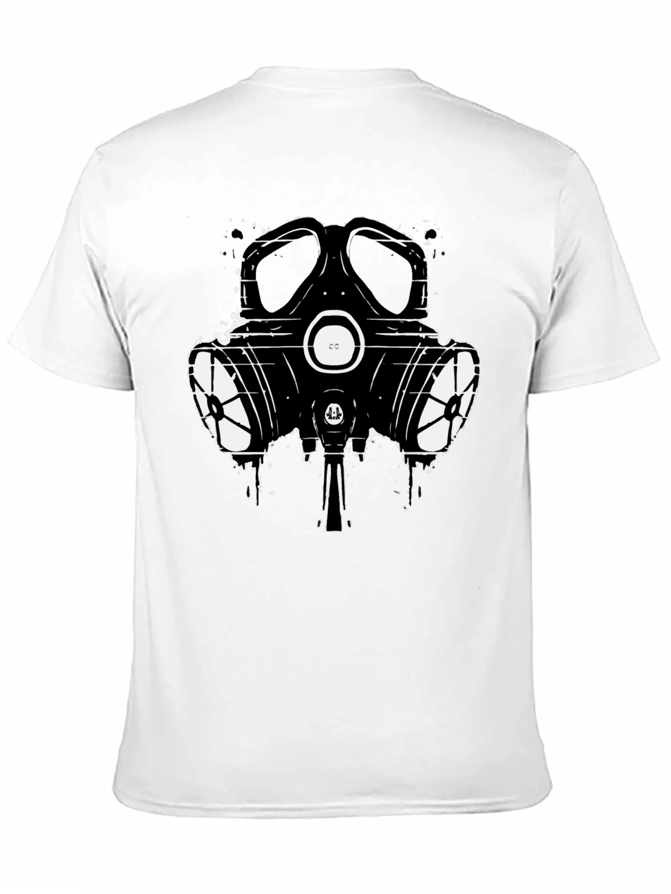 Gas Mask Graphic T-Shirt - Black Cotton Tee