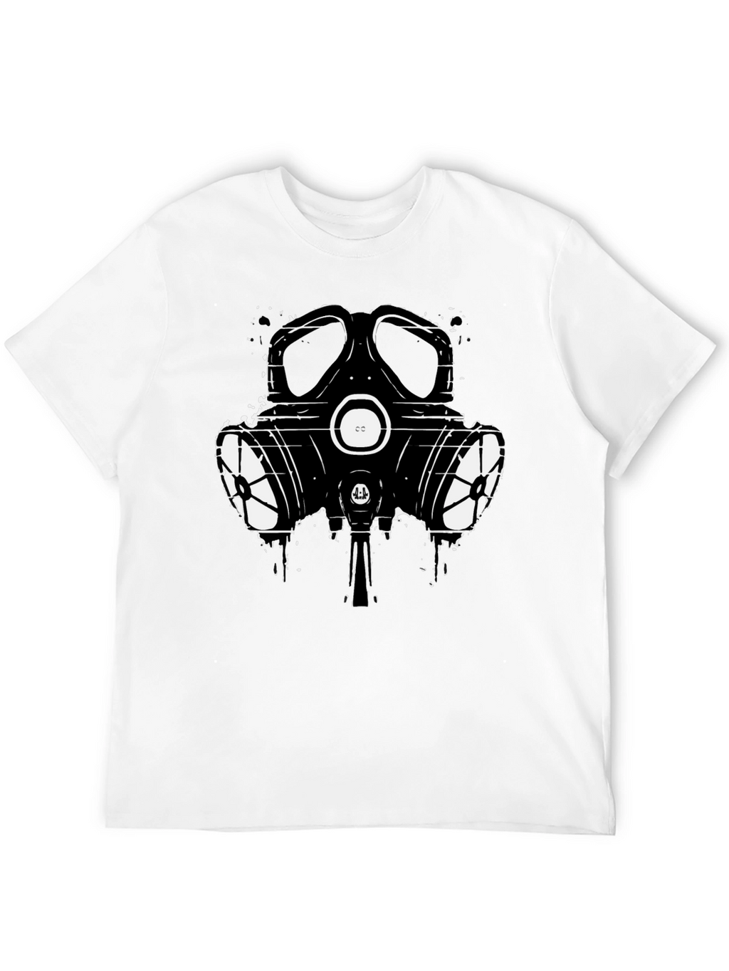 Gas Mask Graphic T-Shirt - Black Cotton Tee