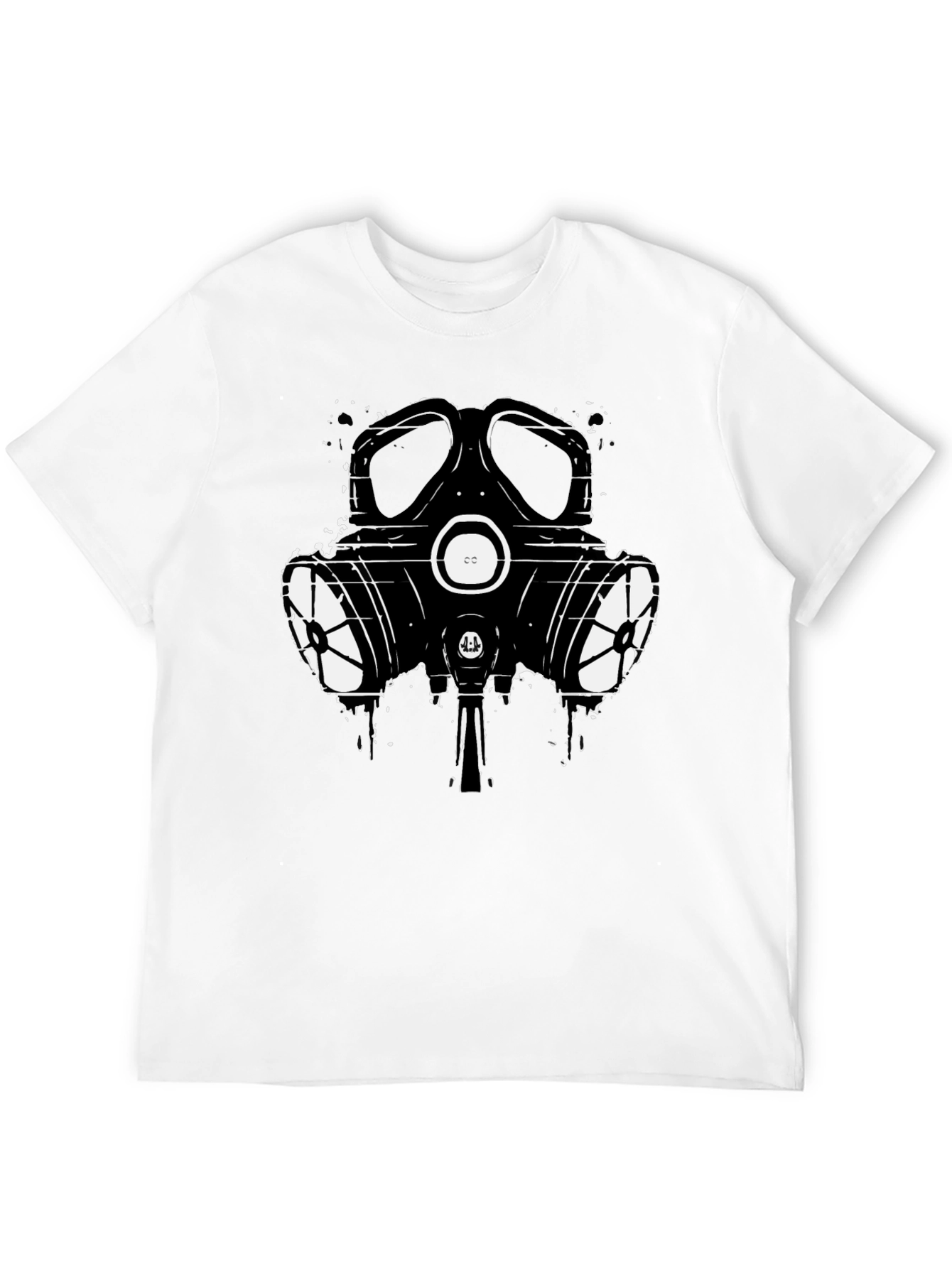 Gas Mask Graphic T-Shirt - Black Cotton Tee