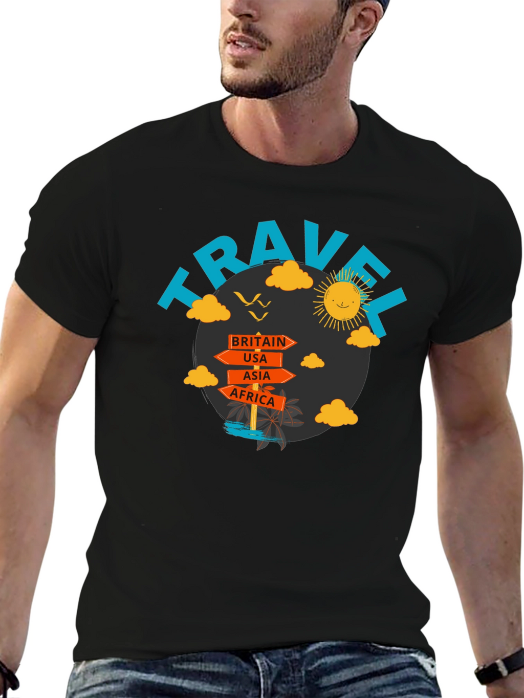 Travel Destinations Graphic T-Shirt