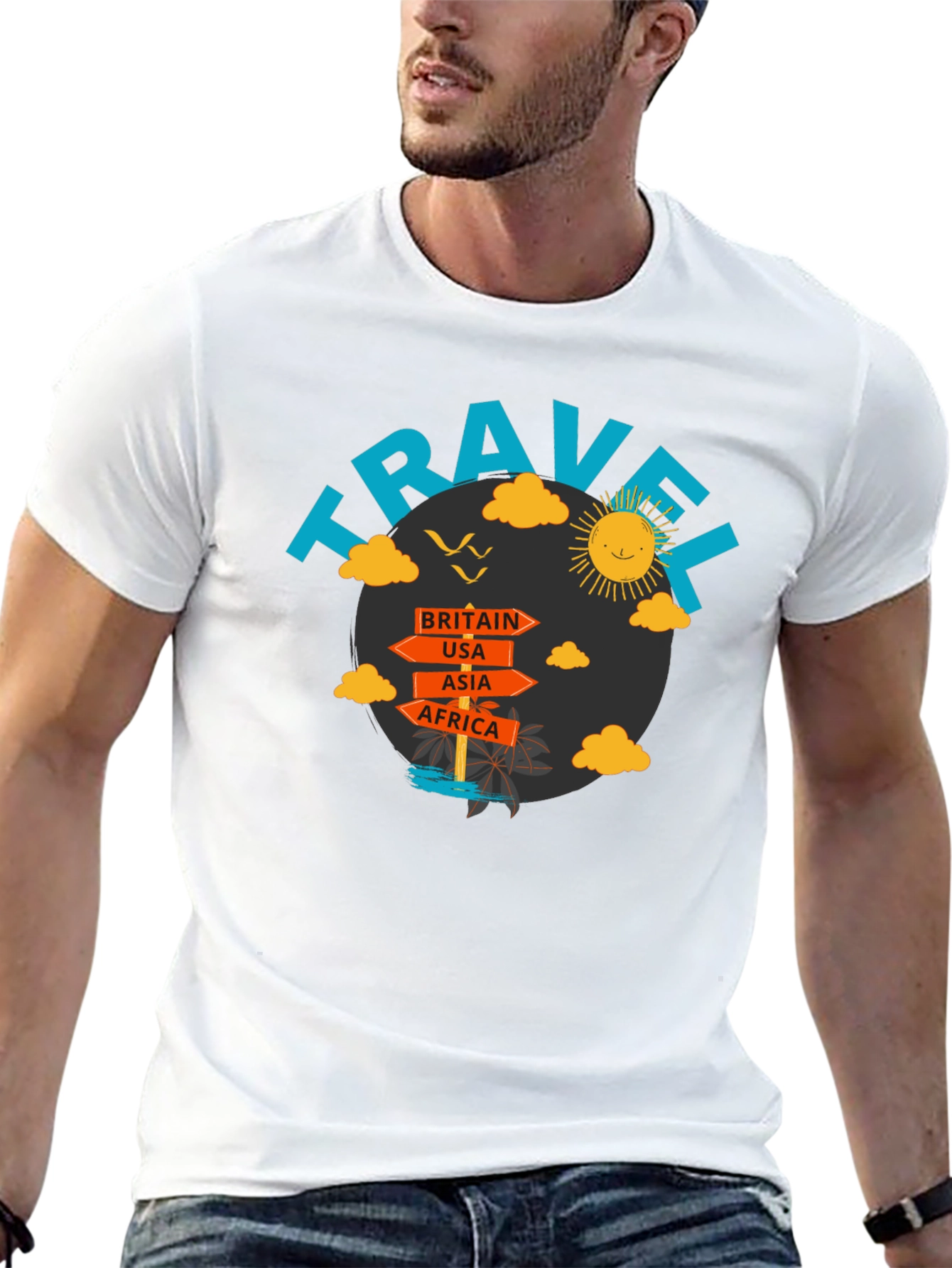 Travel Destinations Graphic T-Shirt