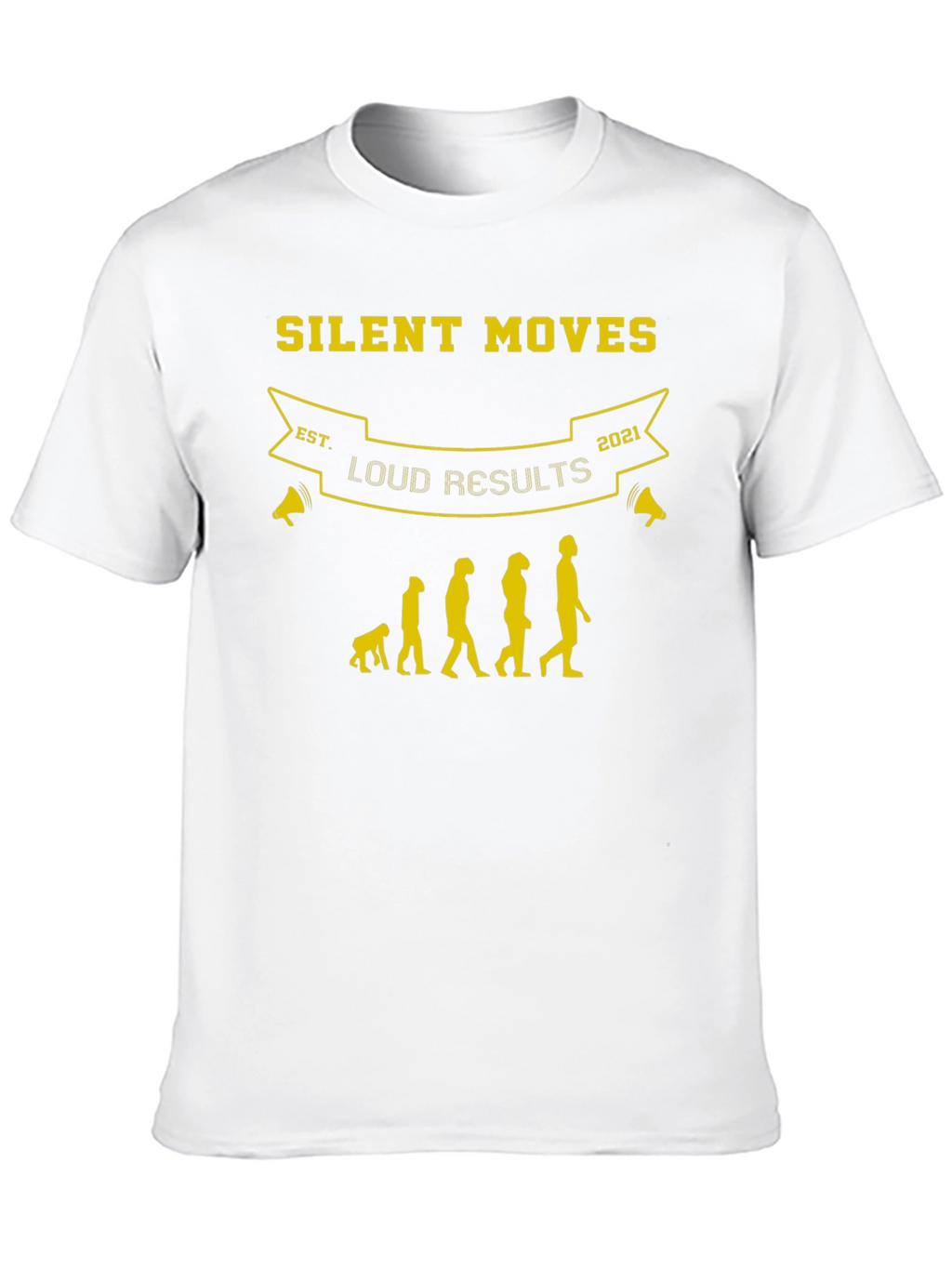 Silent Moves Loud Results Black Graphic T-Shirt