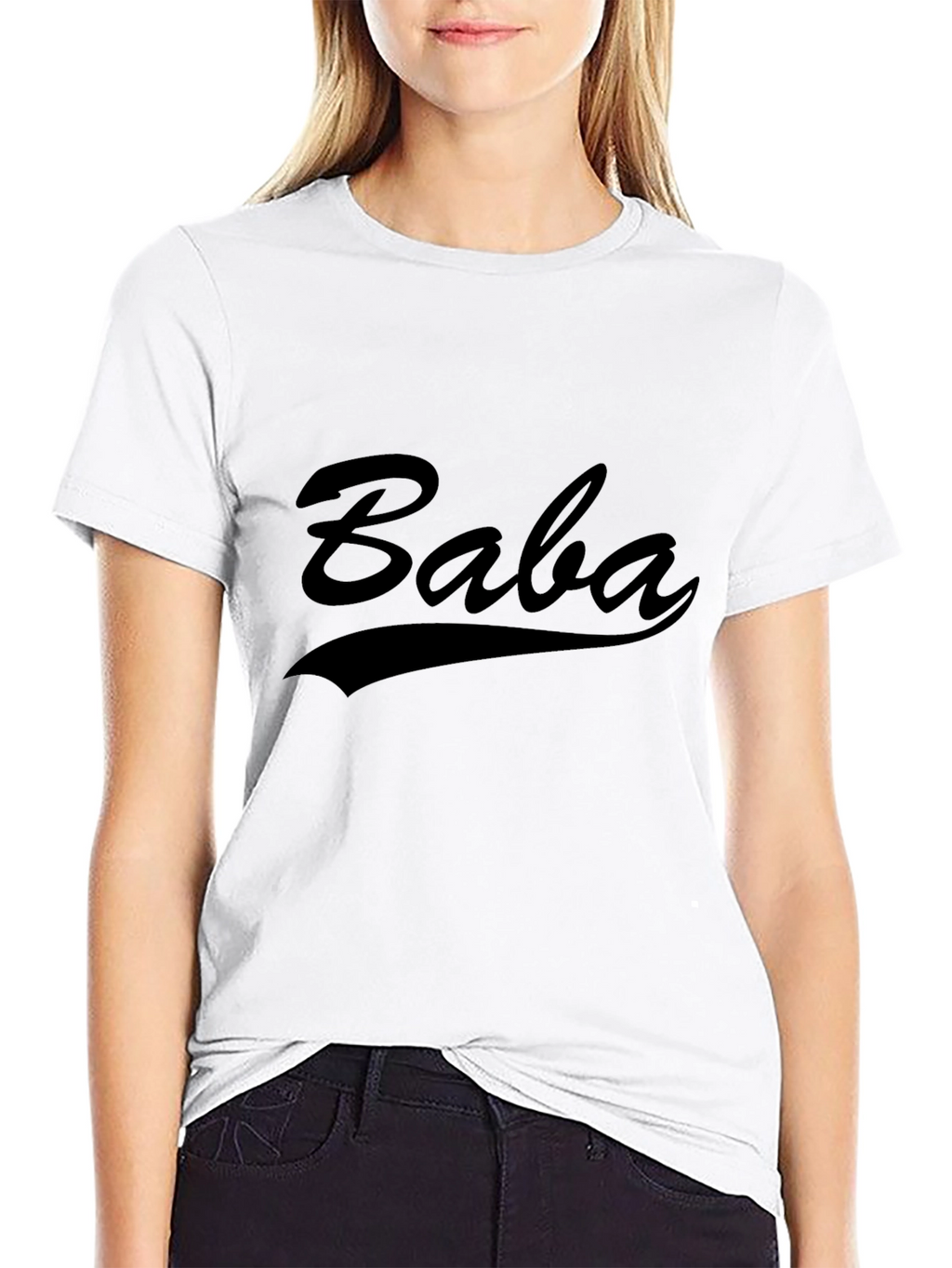 Baba Graphic Tee - Stylish Black T-Shirt