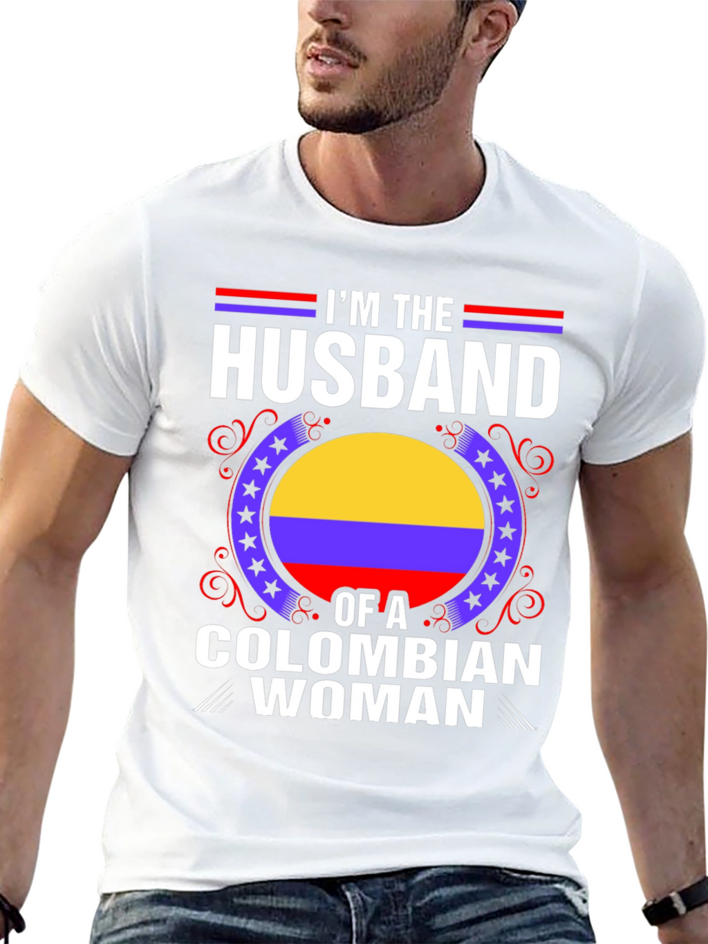 Husband of a Colombian Woman T-Shirt