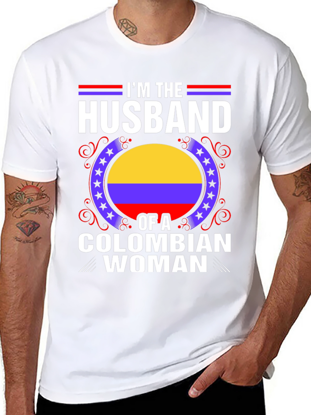 Husband of a Colombian Woman T-Shirt