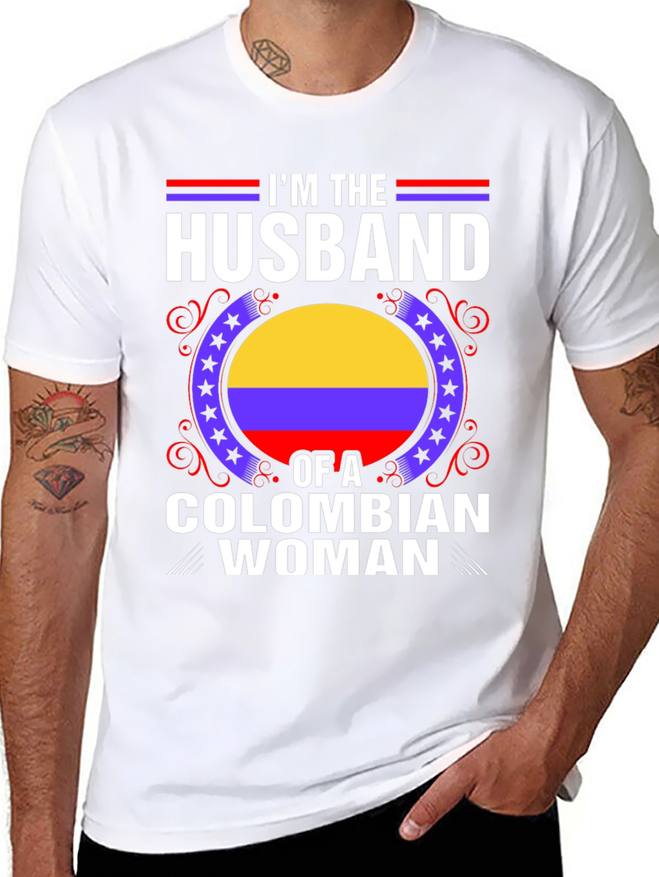 Husband of a Colombian Woman T-Shirt