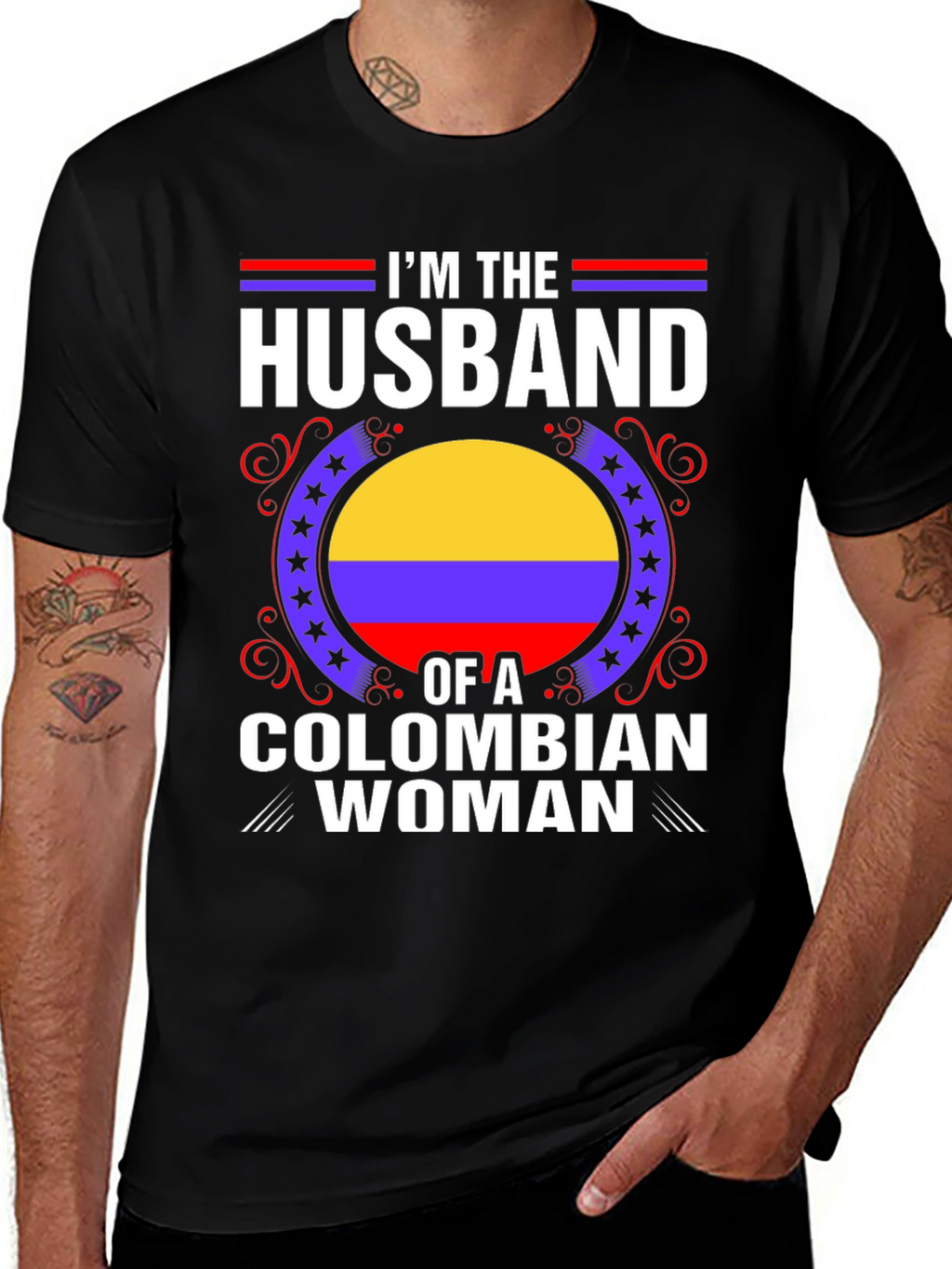 Husband of a Colombian Woman T-Shirt