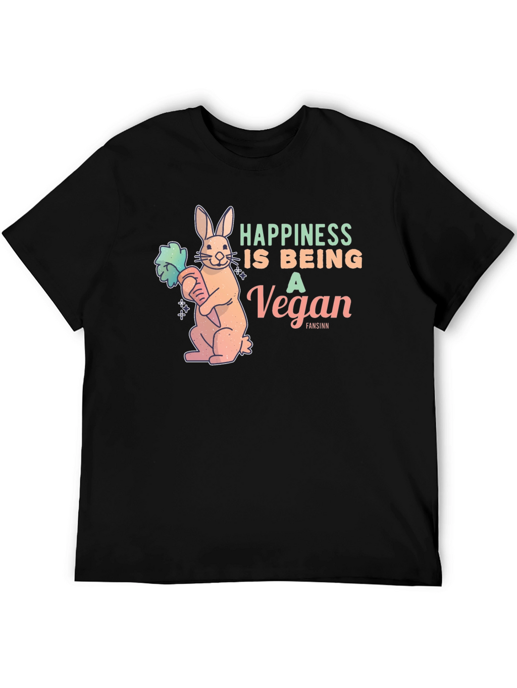 Vegan Rabbit Graphic T-Shirt