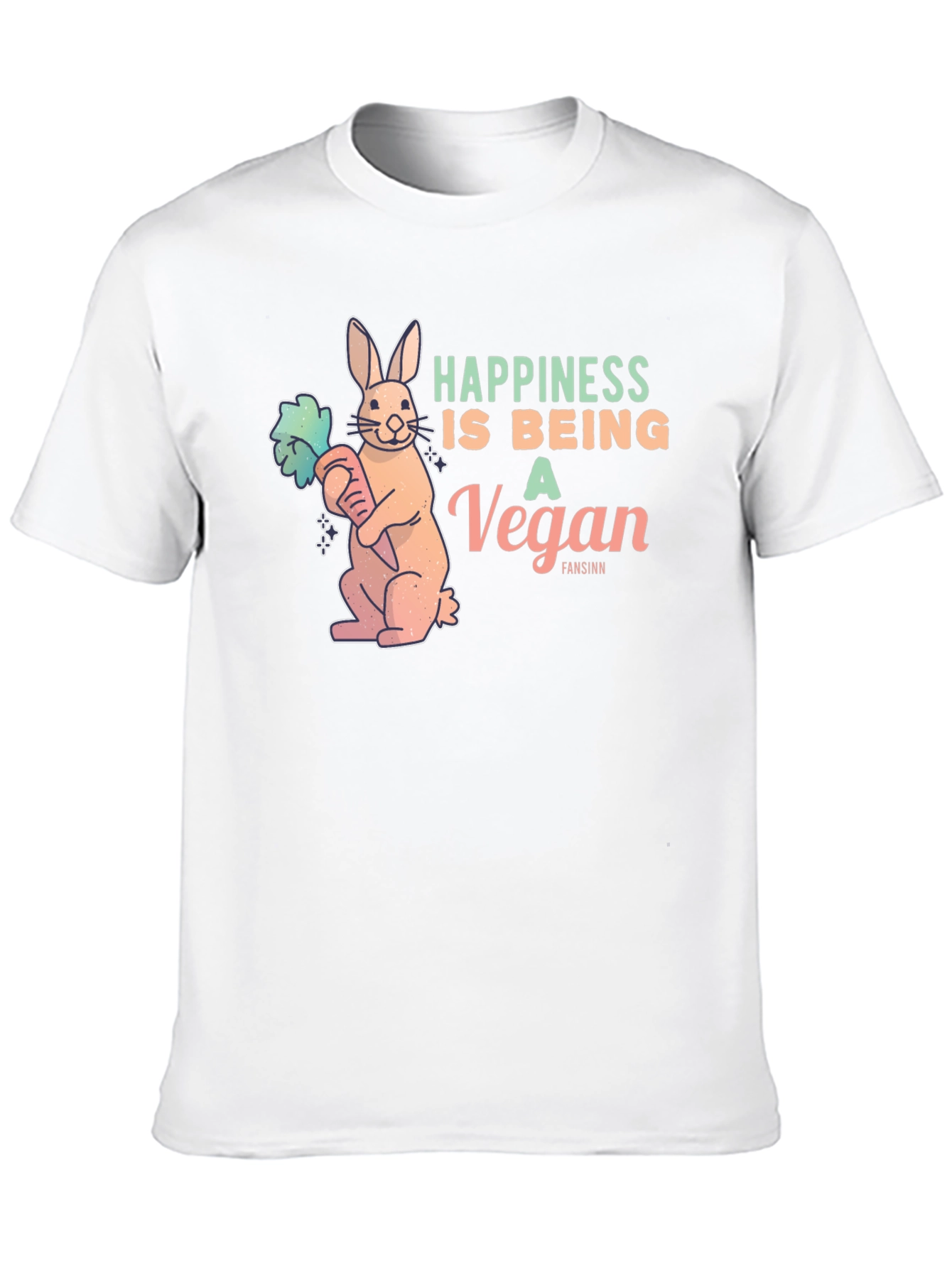Vegan Rabbit Graphic T-Shirt
