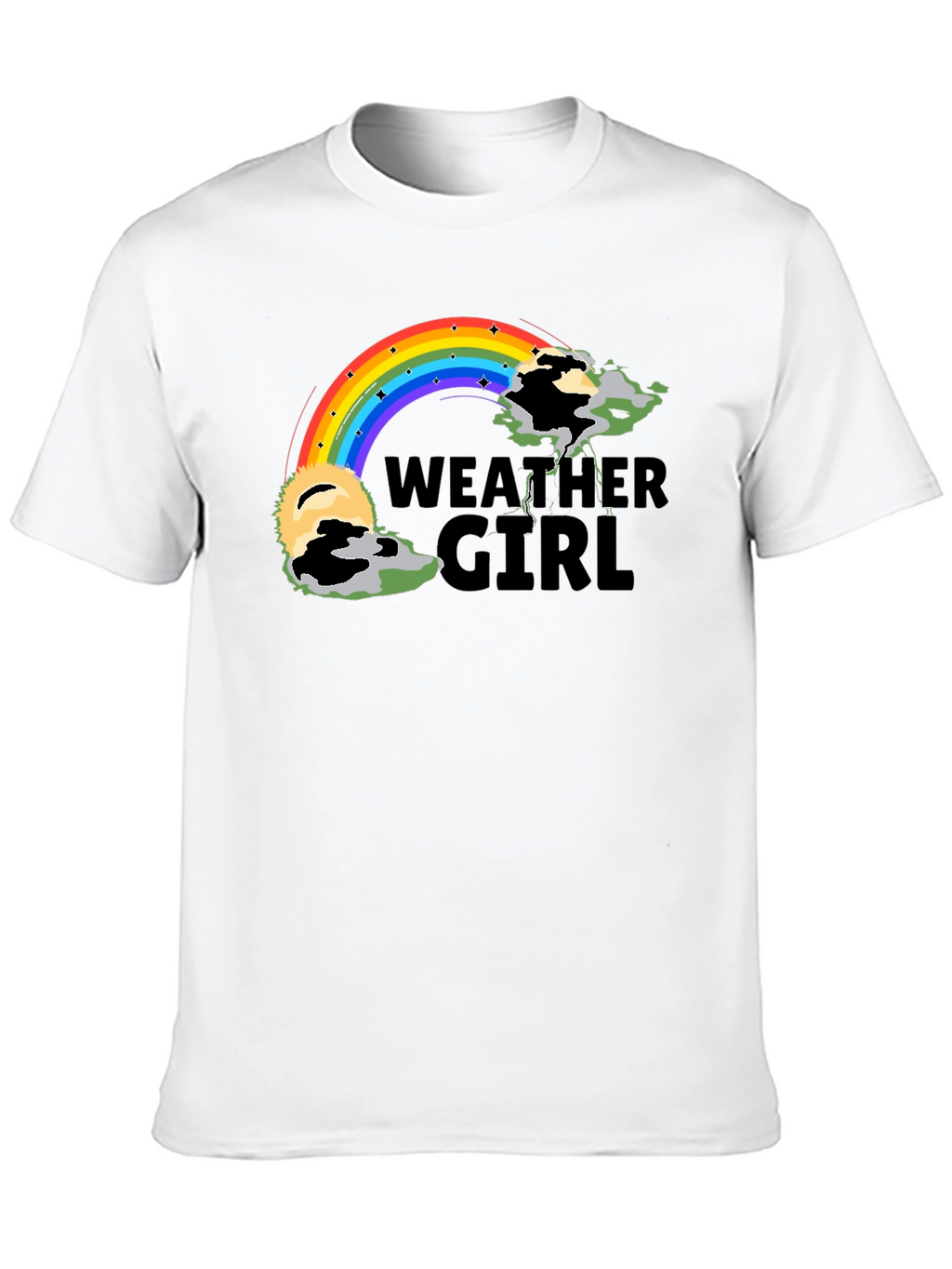 Weather Girl Rainbow Graphic Tee