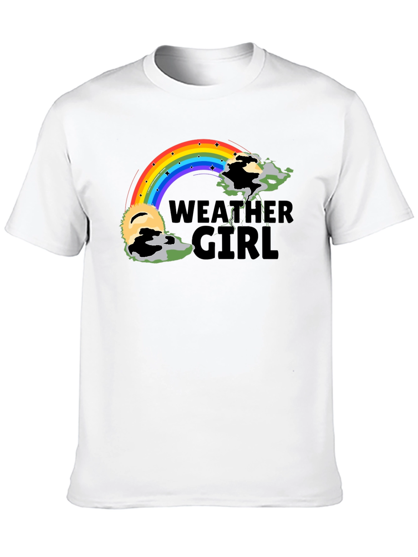 Weather Girl Rainbow Graphic Tee